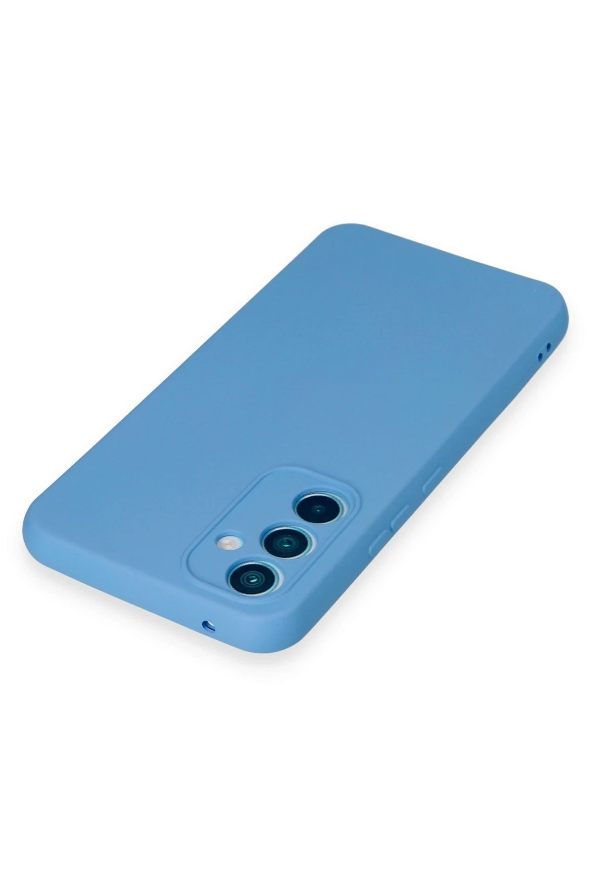 Newface Samsung Galaxy A54 5G Kılıf Nano içi Kadife Silikon - Mavi