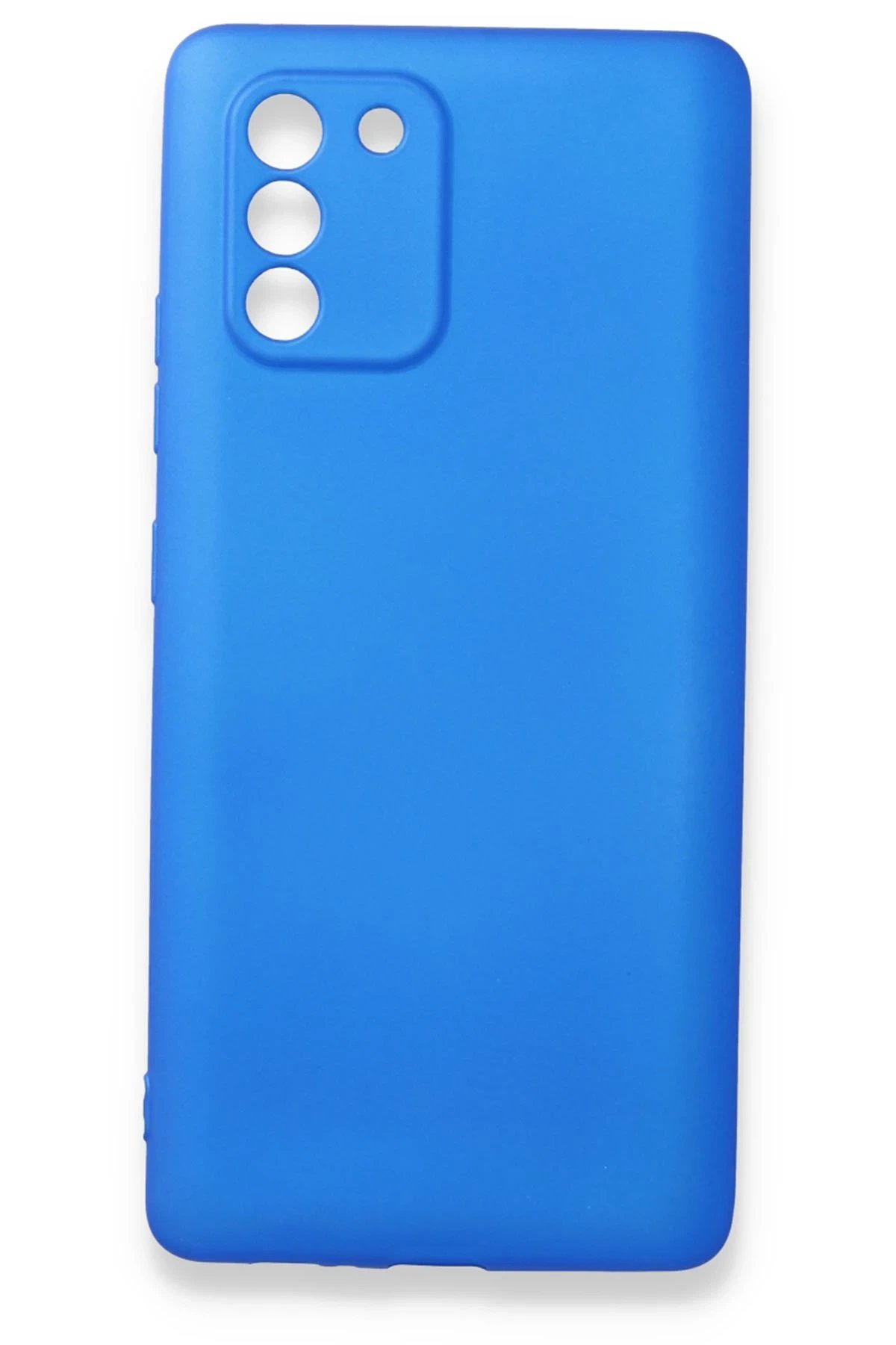 Newface Samsung Galaxy A91 / S10 Lite Kılıf First Silikon - Mavi