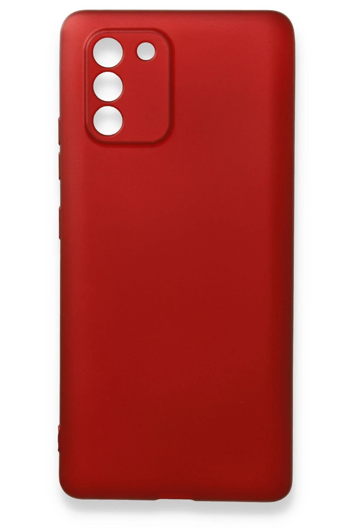 Newface Samsung Galaxy A91 / S10 Lite Kılıf First Silikon - Bordo