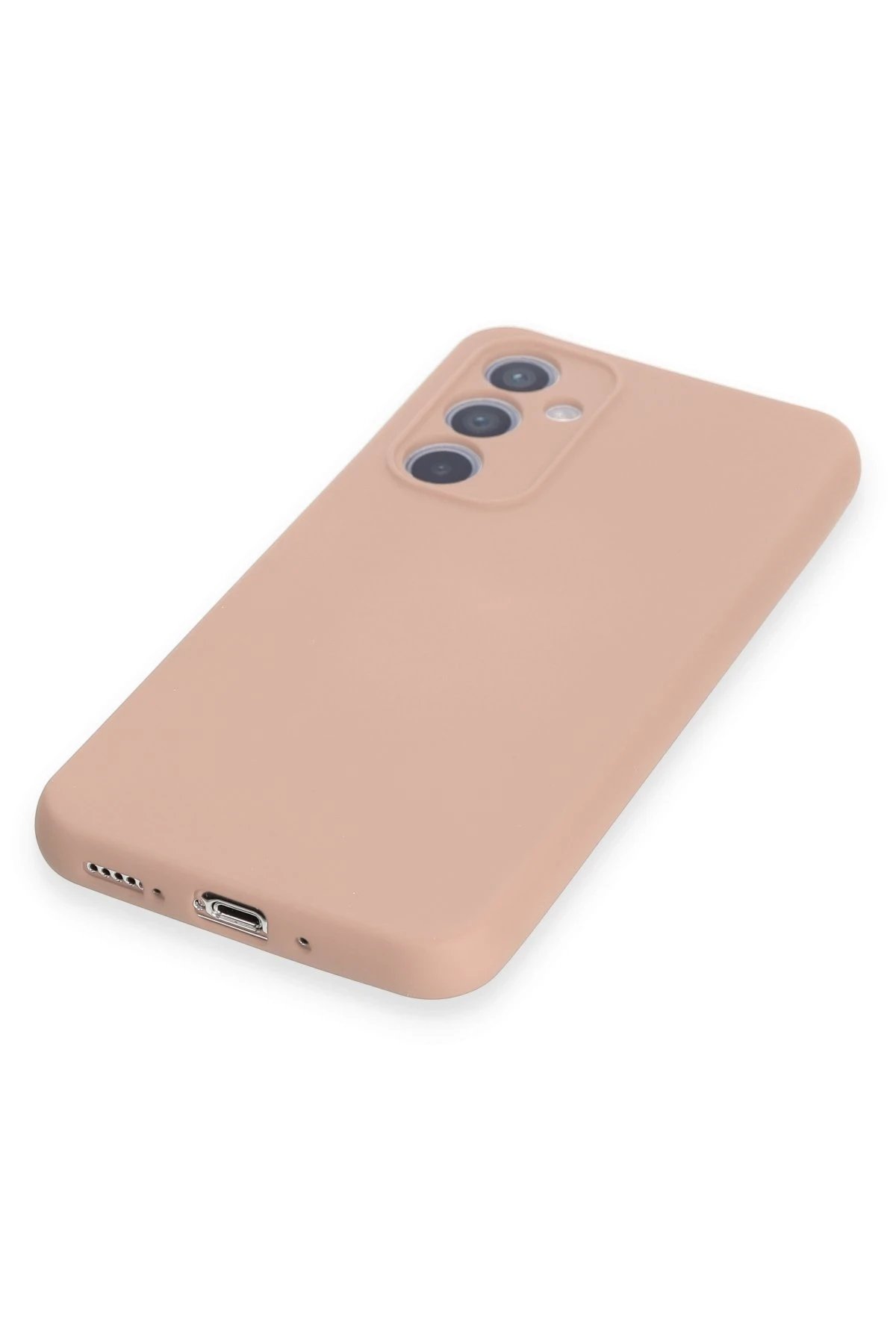 Newface Samsung Galaxy A54 5G Kılıf Nano içi Kadife Silikon - Pudra