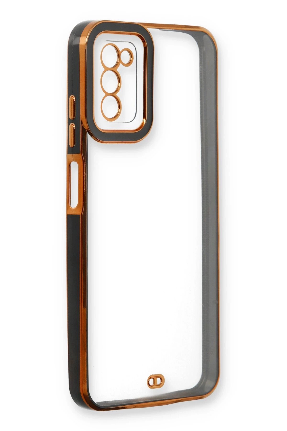 Newface Samsung Galaxy A03S Kılıf Liva Lens Silikon - Siyah