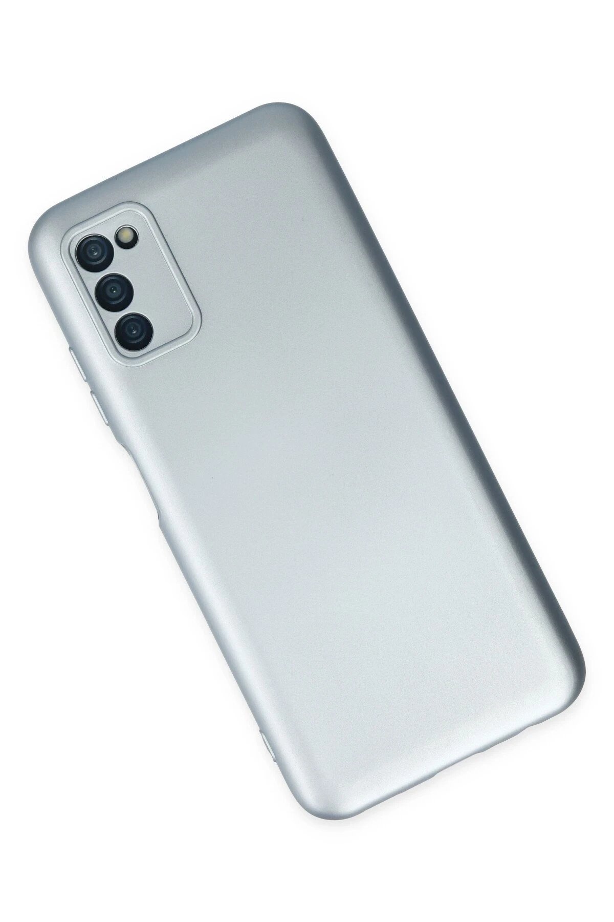 Newface Samsung Galaxy A03S Kılıf Nano içi Kadife Silikon - Sky Blue