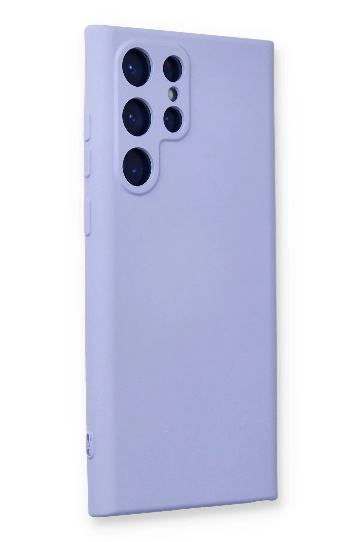 Newface Samsung Galaxy S22 Ultra Kılıf Nano içi Kadife Silikon - Lila