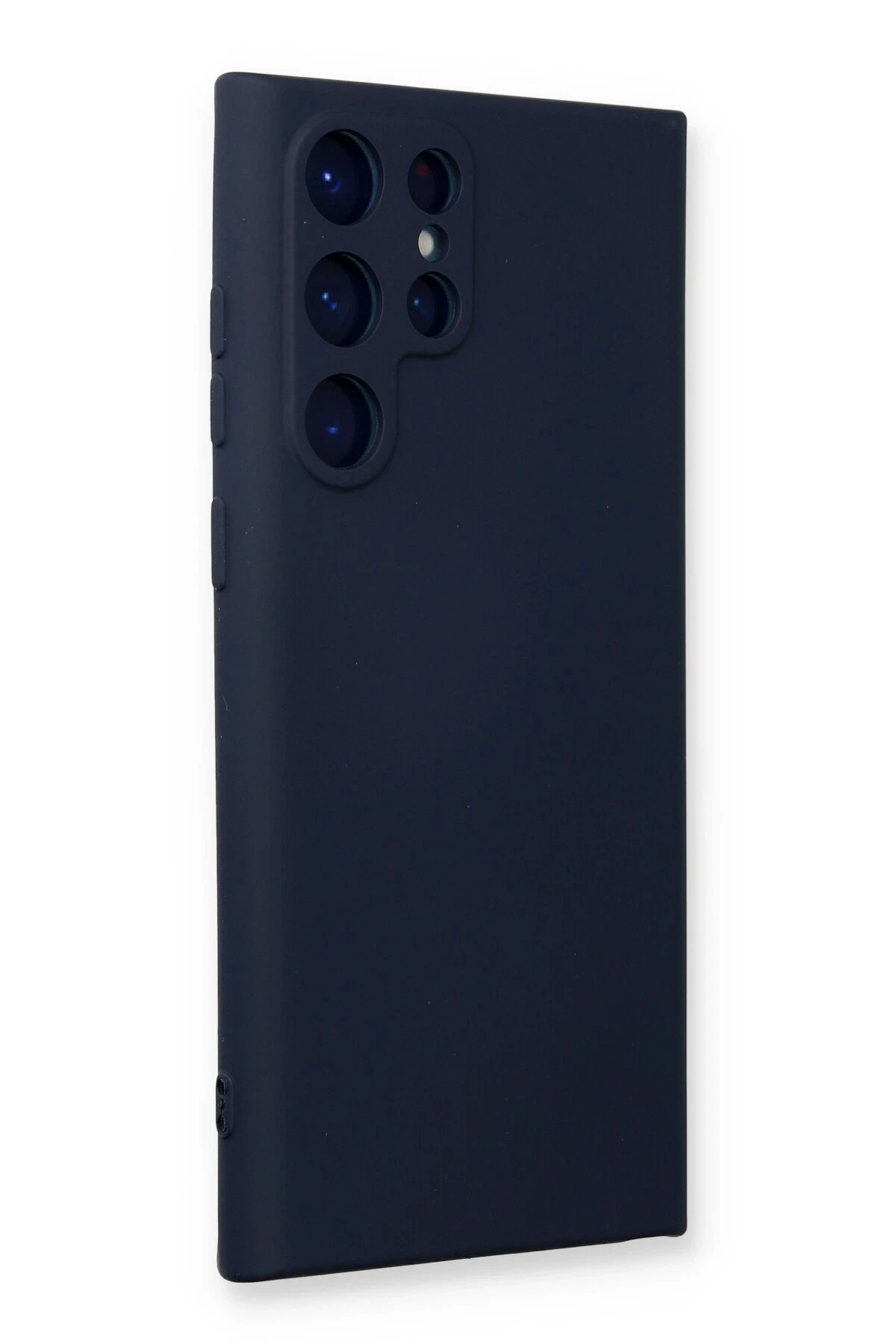 Newface Samsung Galaxy S22 Ultra Kılıf Nano içi Kadife Silikon - Lacivert