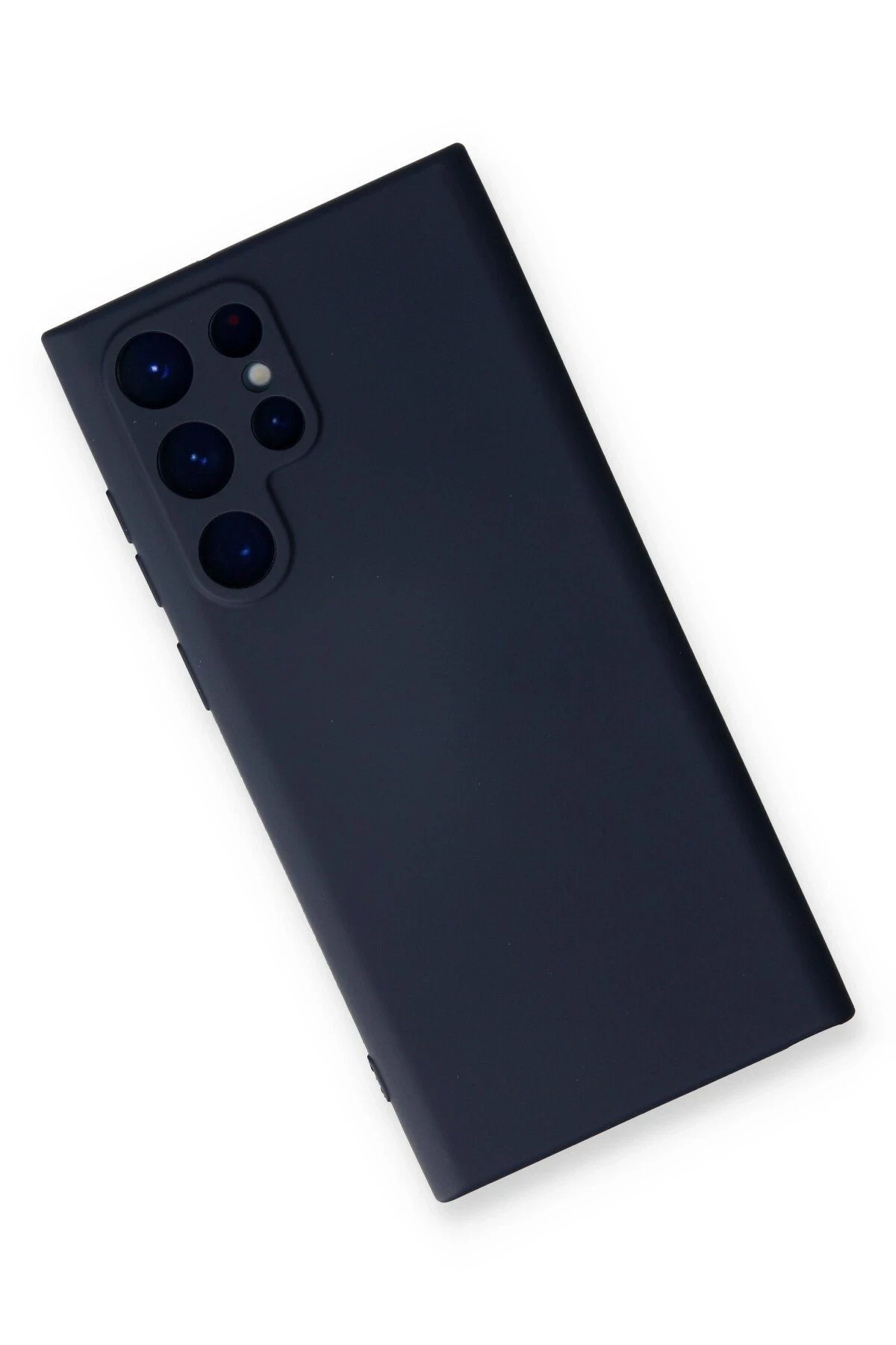 Newface Samsung Galaxy S22 Ultra Kılıf Nano içi Kadife Silikon - Lacivert