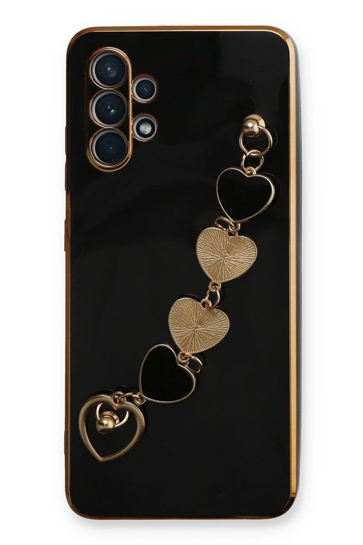 Newface Samsung Galaxy A32 Kılıf Esila Silikon - Siyah