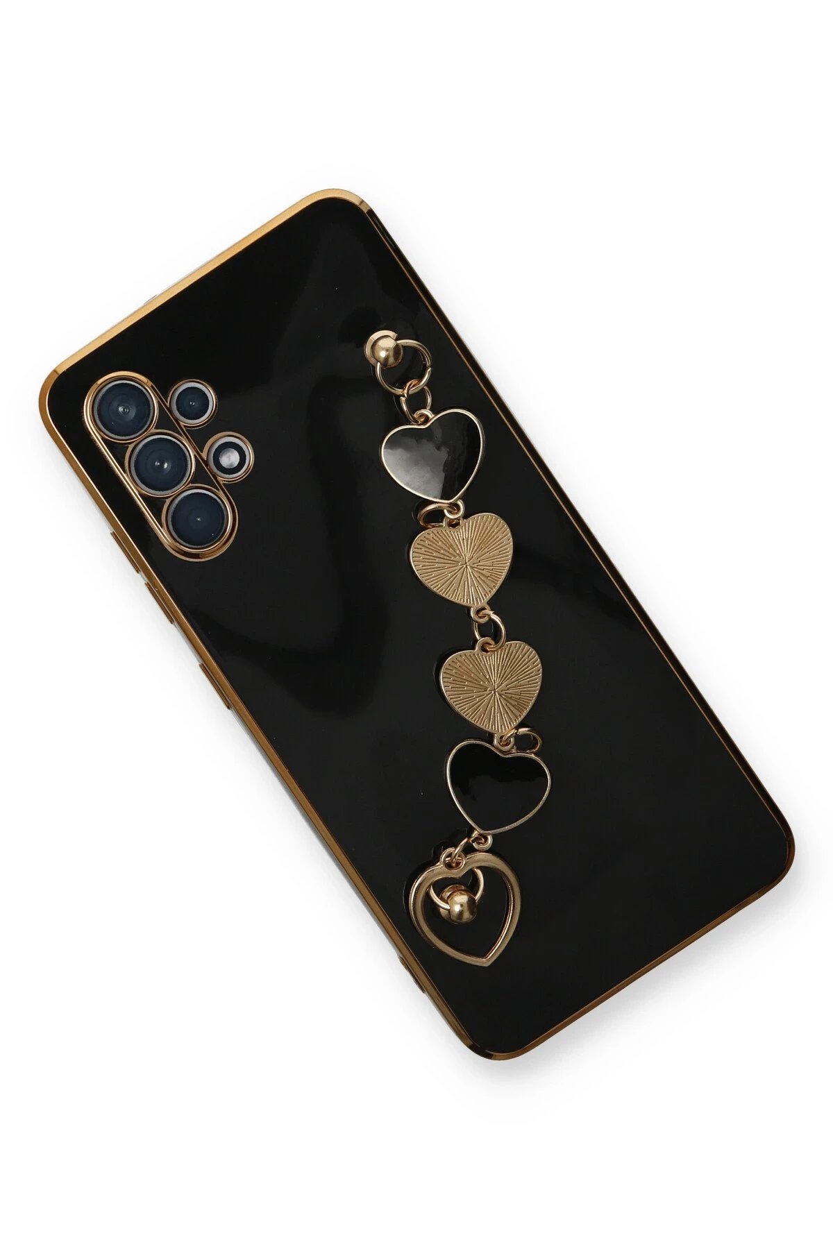 Newface Samsung Galaxy A32 Kılıf Esila Silikon - Siyah