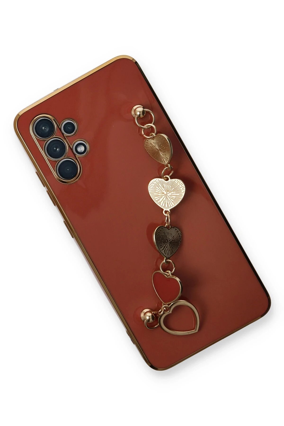 Newface Samsung Galaxy A32 Kılıf Esila Silikon - Kırmızı