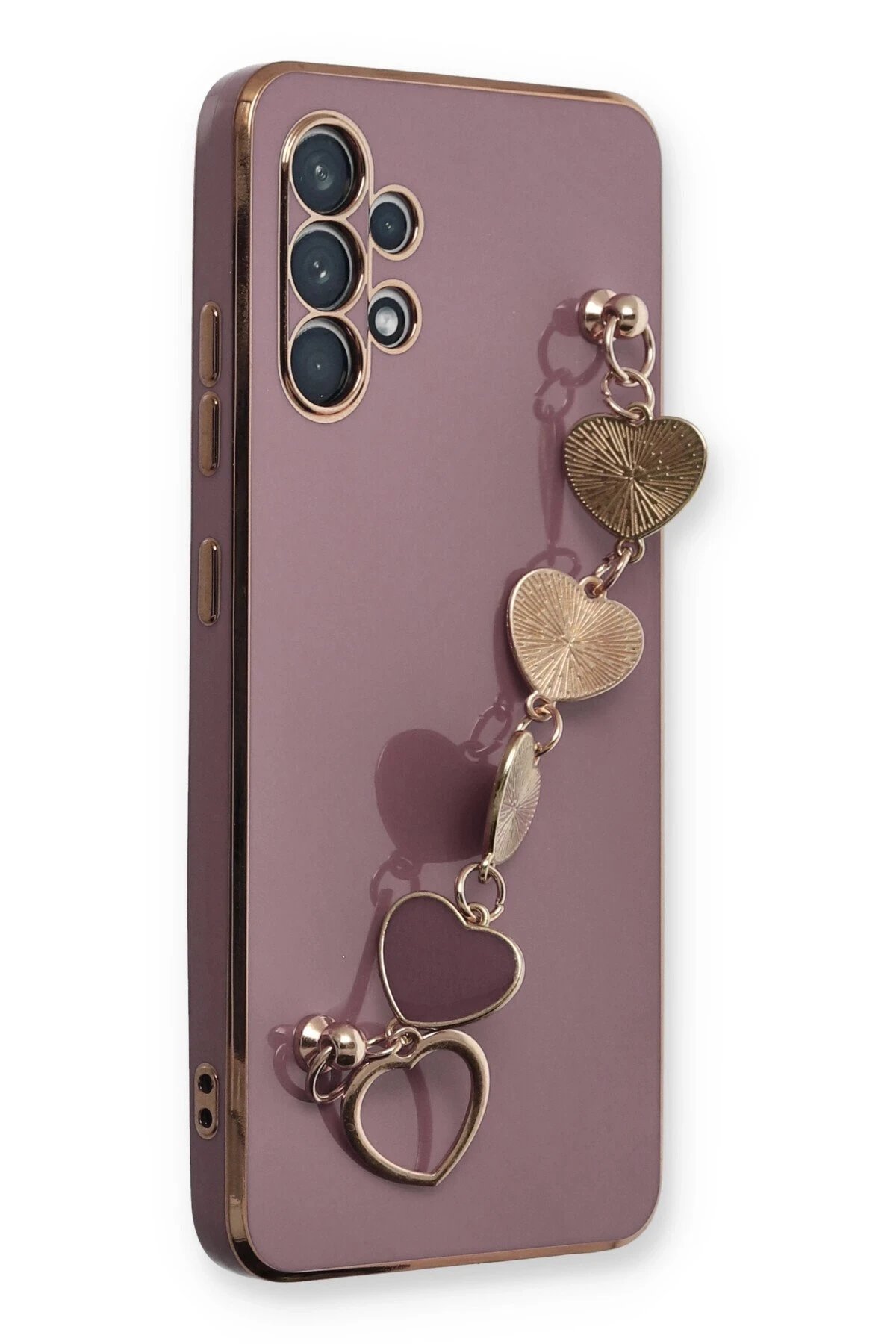 Newface Samsung Galaxy A32 Kılıf Esila Silikon - Mor