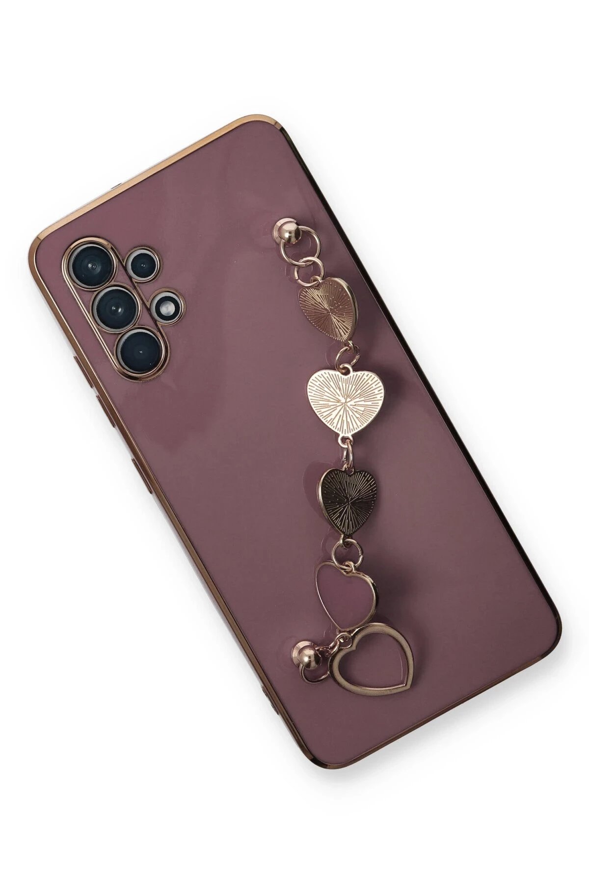 Newface Samsung Galaxy A32 Kılıf Esila Silikon - Mor