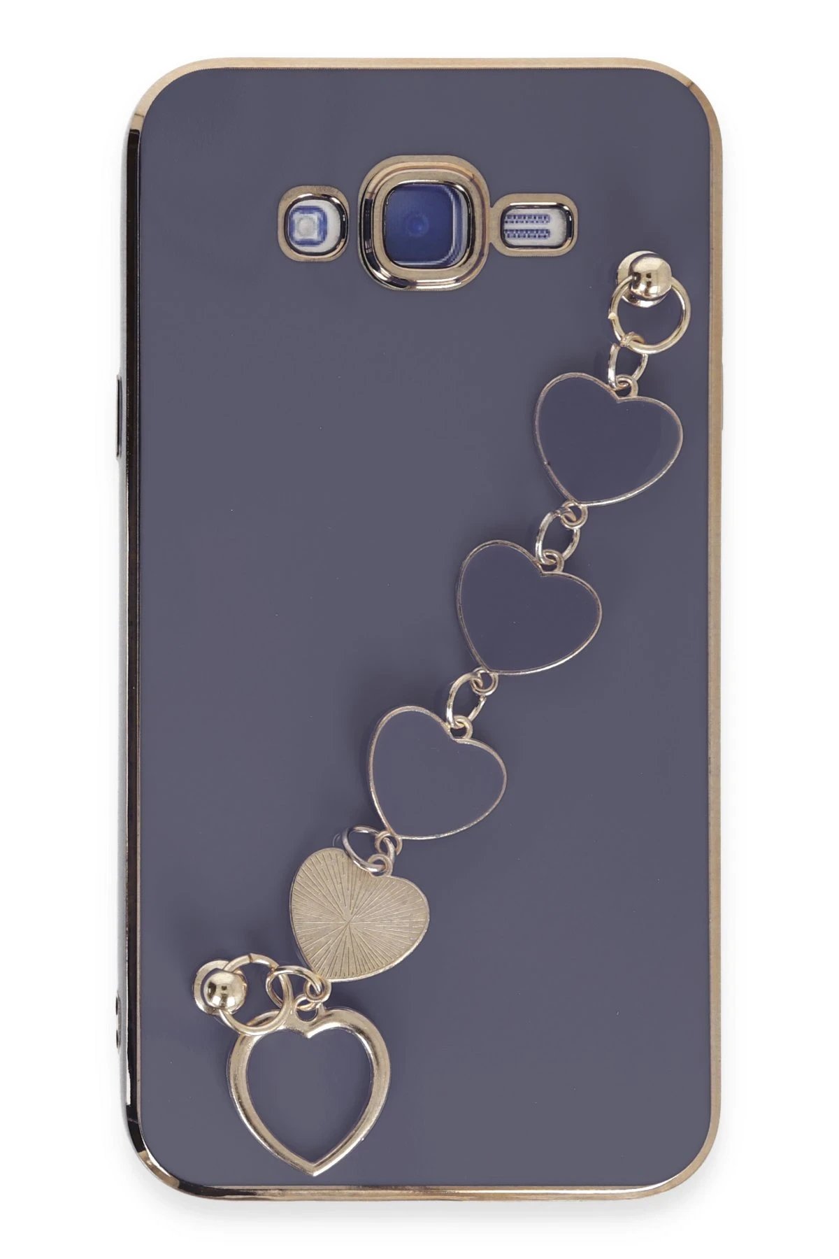 Newface Samsung Galaxy J7 Kılıf Esila Silikon - Gri