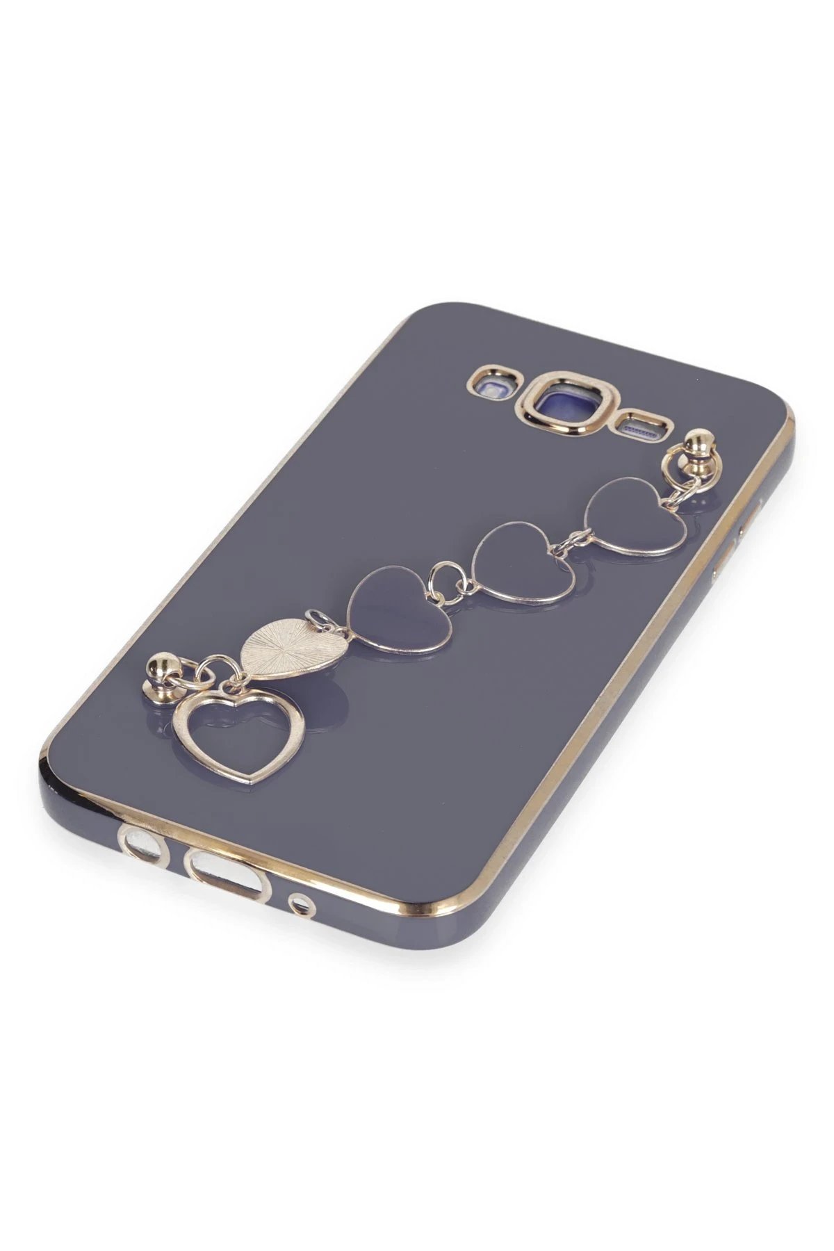 Newface Samsung Galaxy J7 Kılıf Esila Silikon - Gri