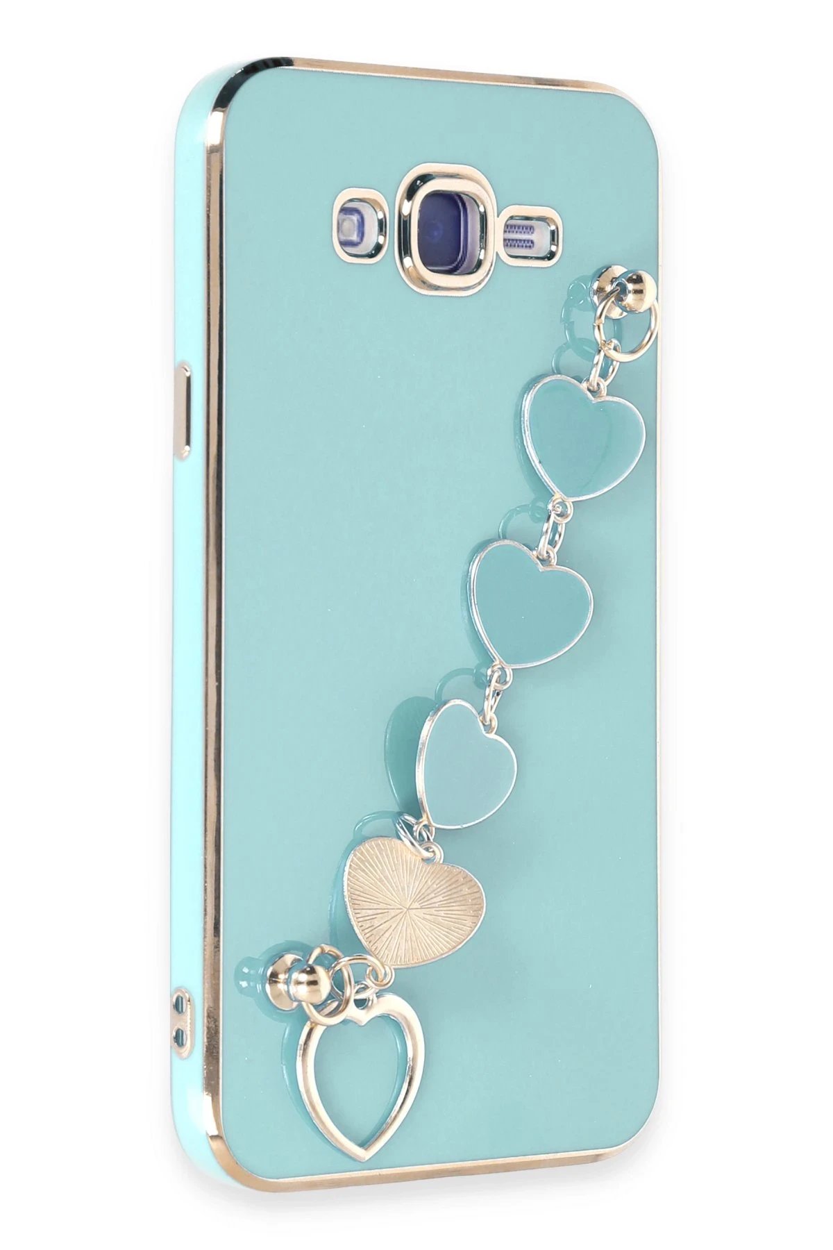 Newface Samsung Galaxy J7 Kılıf Esila Silikon - Su Yeşili