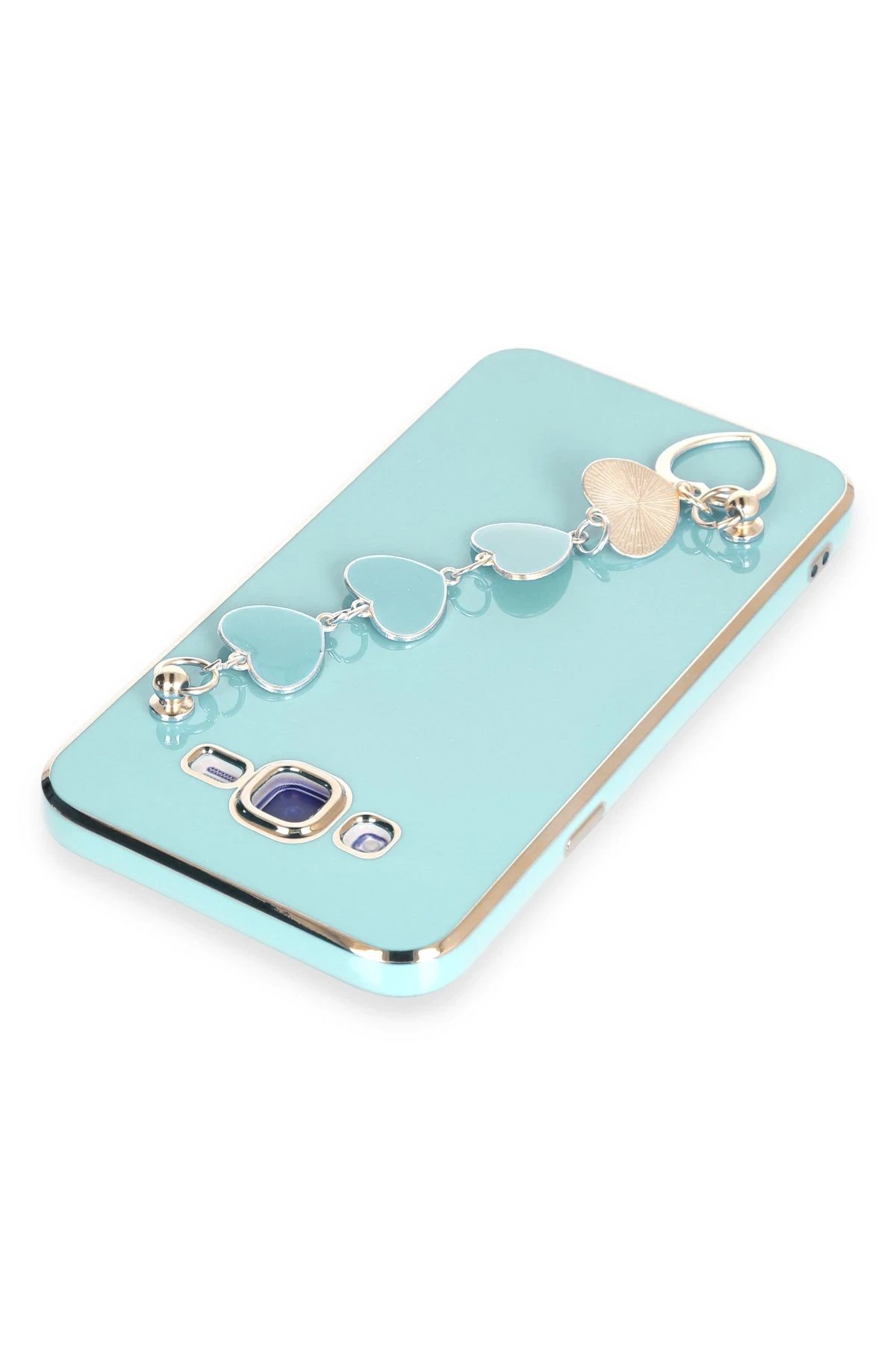 Newface Samsung Galaxy J7 Kılıf Esila Silikon - Su Yeşili