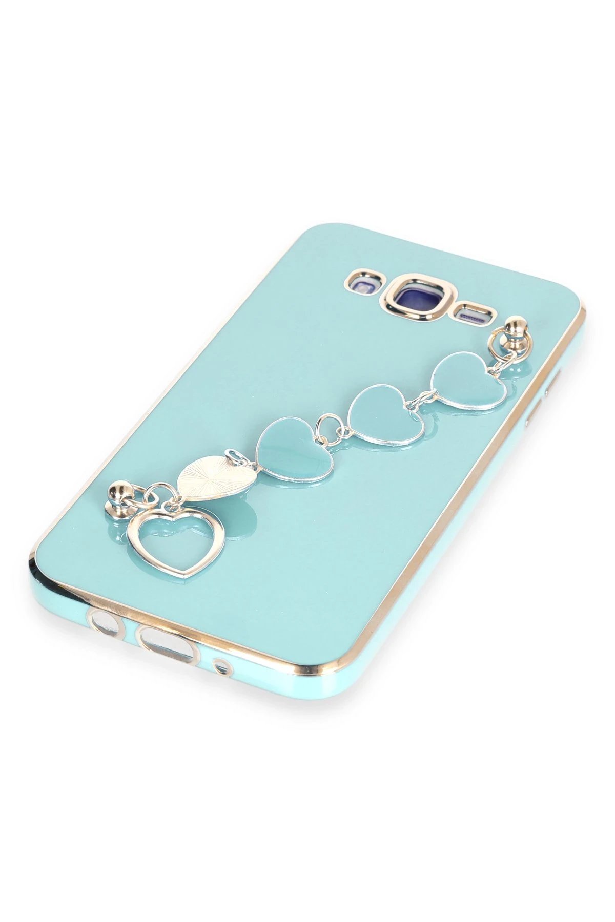 Newface Samsung Galaxy J7 Kılıf Esila Silikon - Su Yeşili