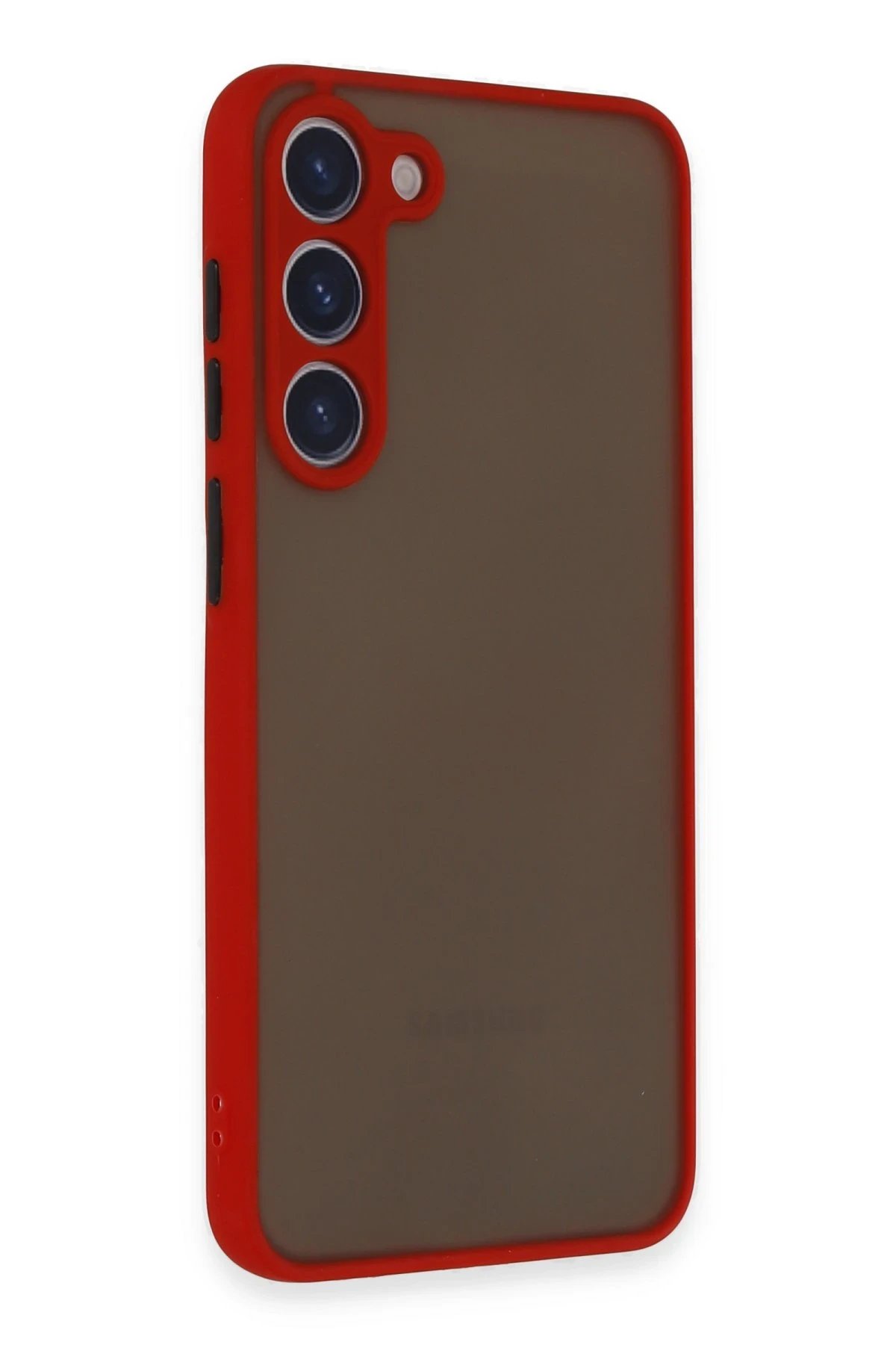 Newface Samsung Galaxy S23 Plus Kılıf Montreal Silikon Kapak - Kırmızı