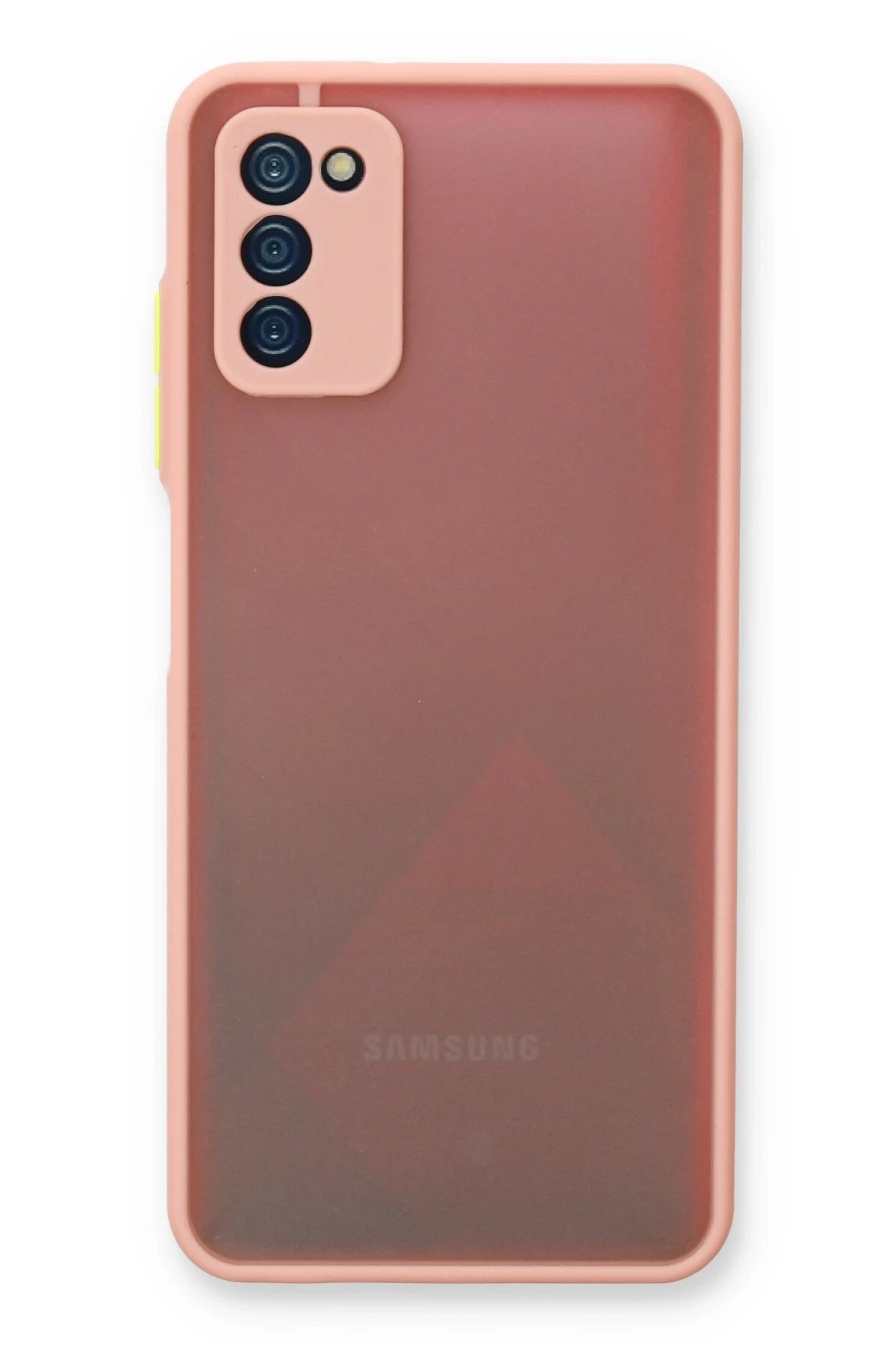 Newface Samsung Galaxy A03S Kılıf Montreal Silikon Kapak - Pembe