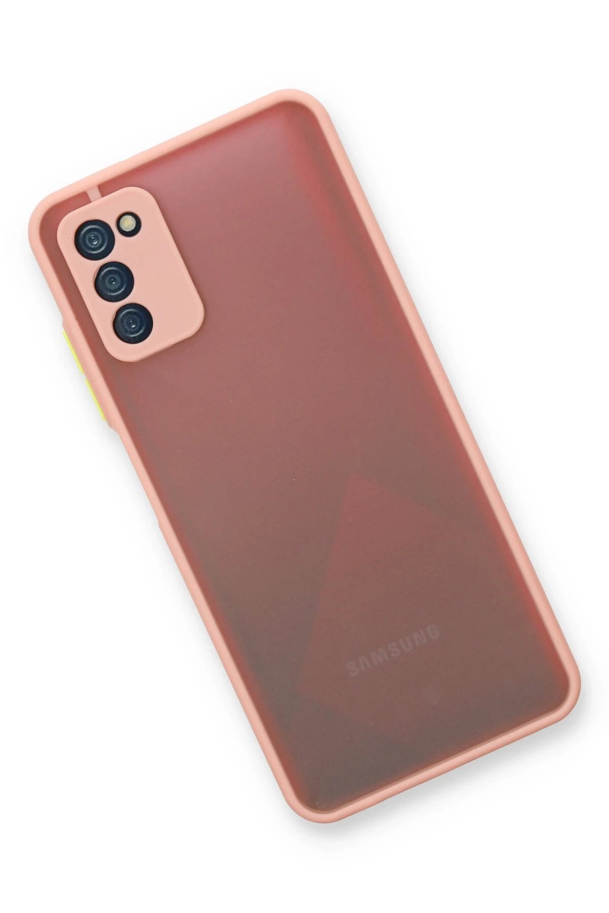 Newface Samsung Galaxy A03S Kılıf Montreal Silikon Kapak - Pembe