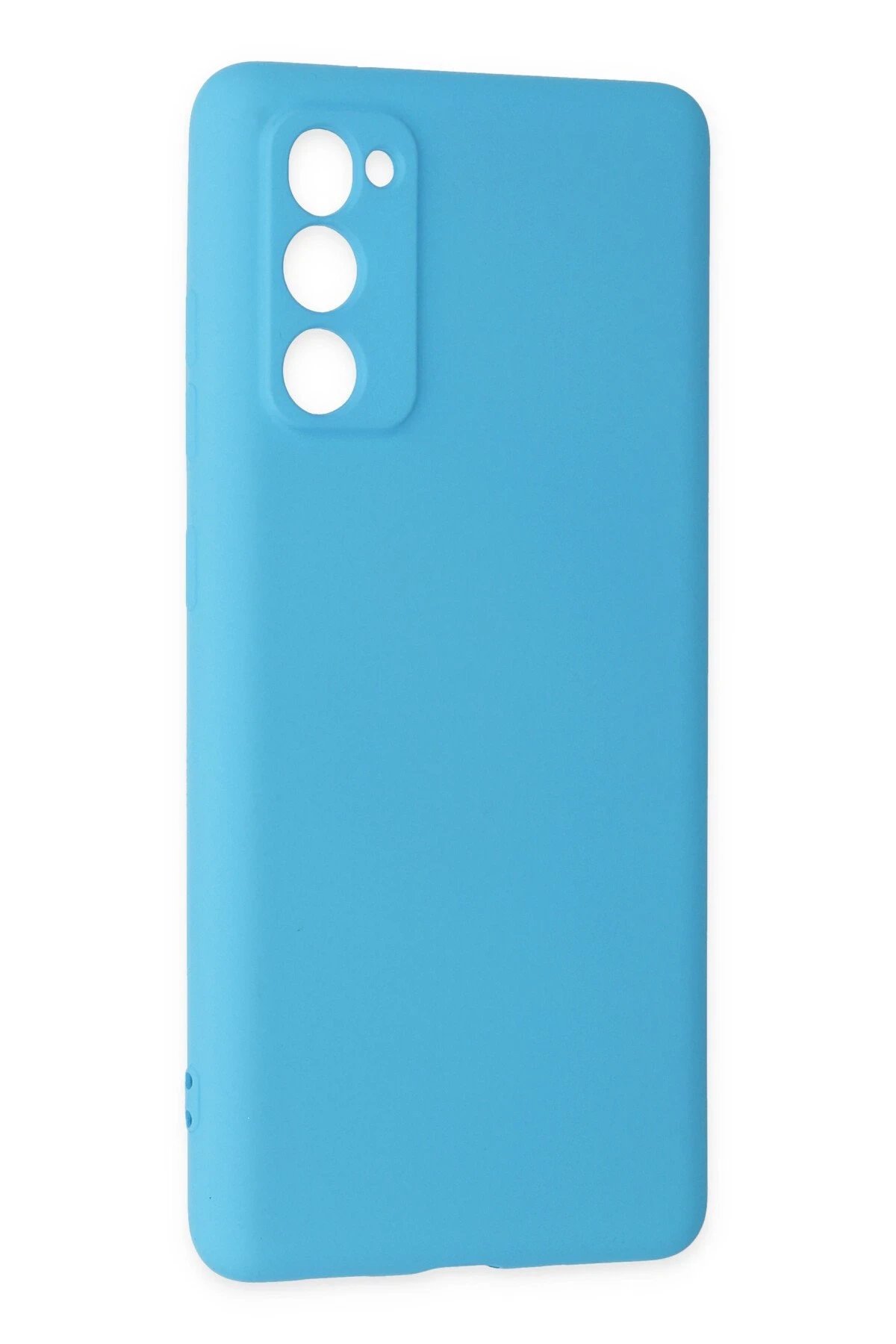 Newface Samsung Galaxy S20 FE Kılıf Nano içi Kadife Silikon - Mavi