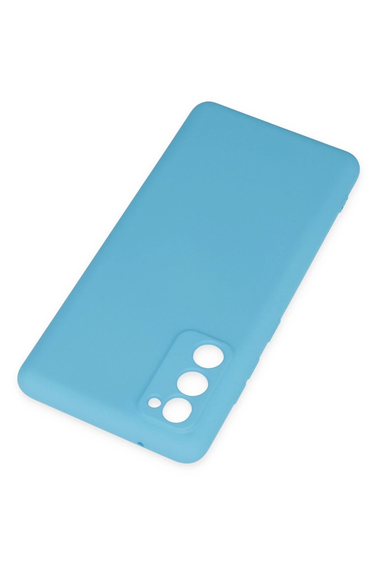 Newface Samsung Galaxy S20 FE Kılıf Nano içi Kadife Silikon - Mavi