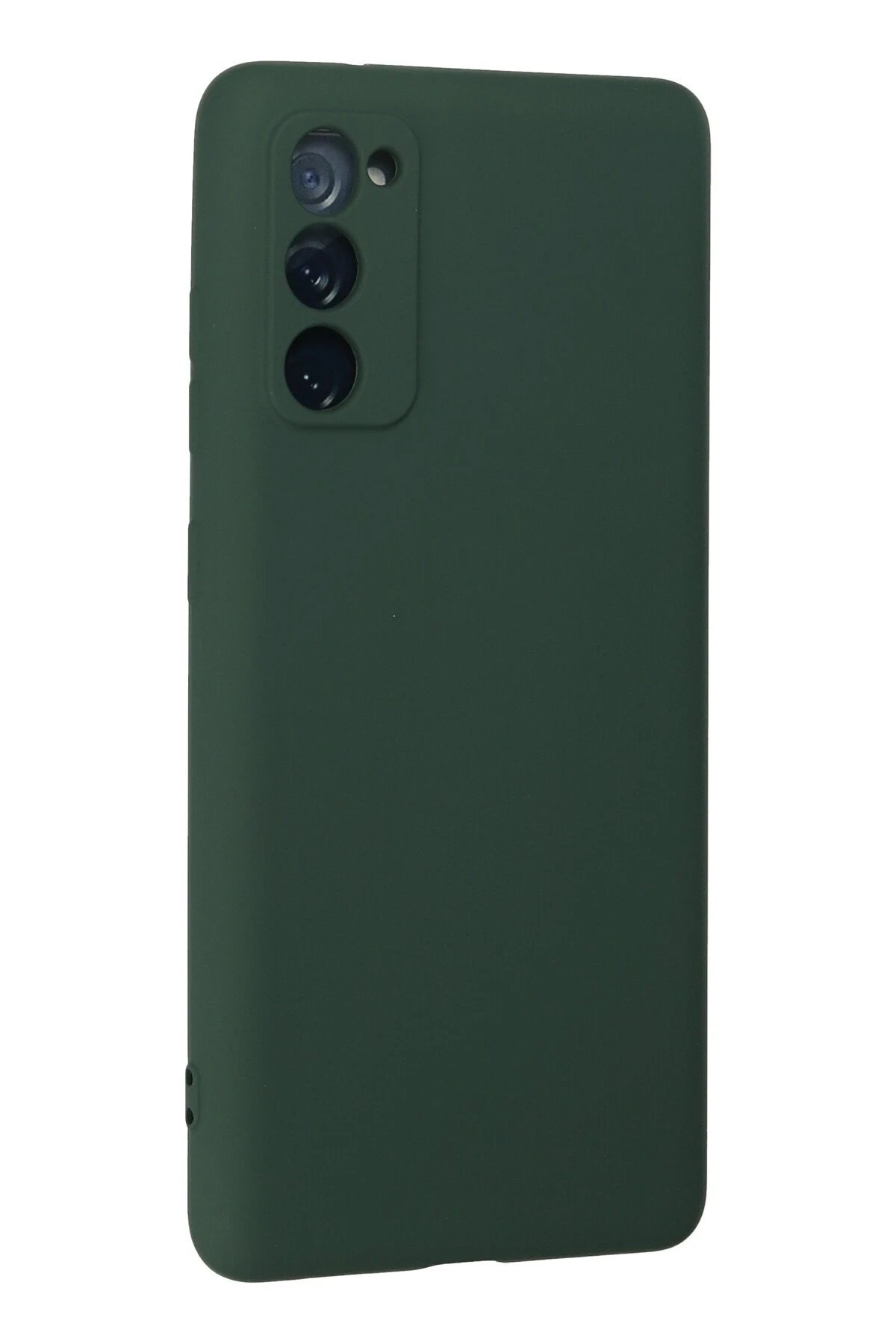 Newface Samsung Galaxy S20 FE Kılıf Nano içi Kadife Silikon - Koyu Yeşil