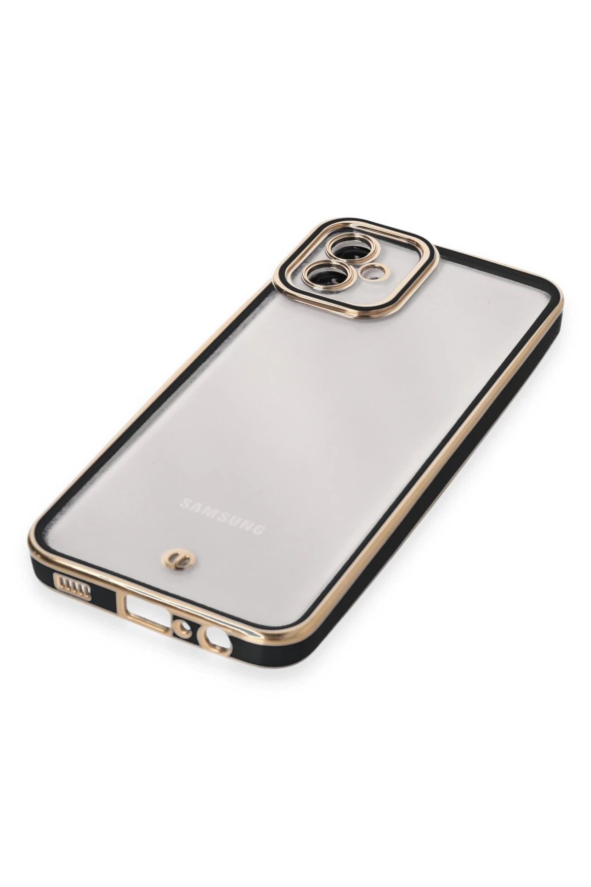 Newface Samsung Galaxy A04E Kılıf Liva Lens Silikon - Siyah