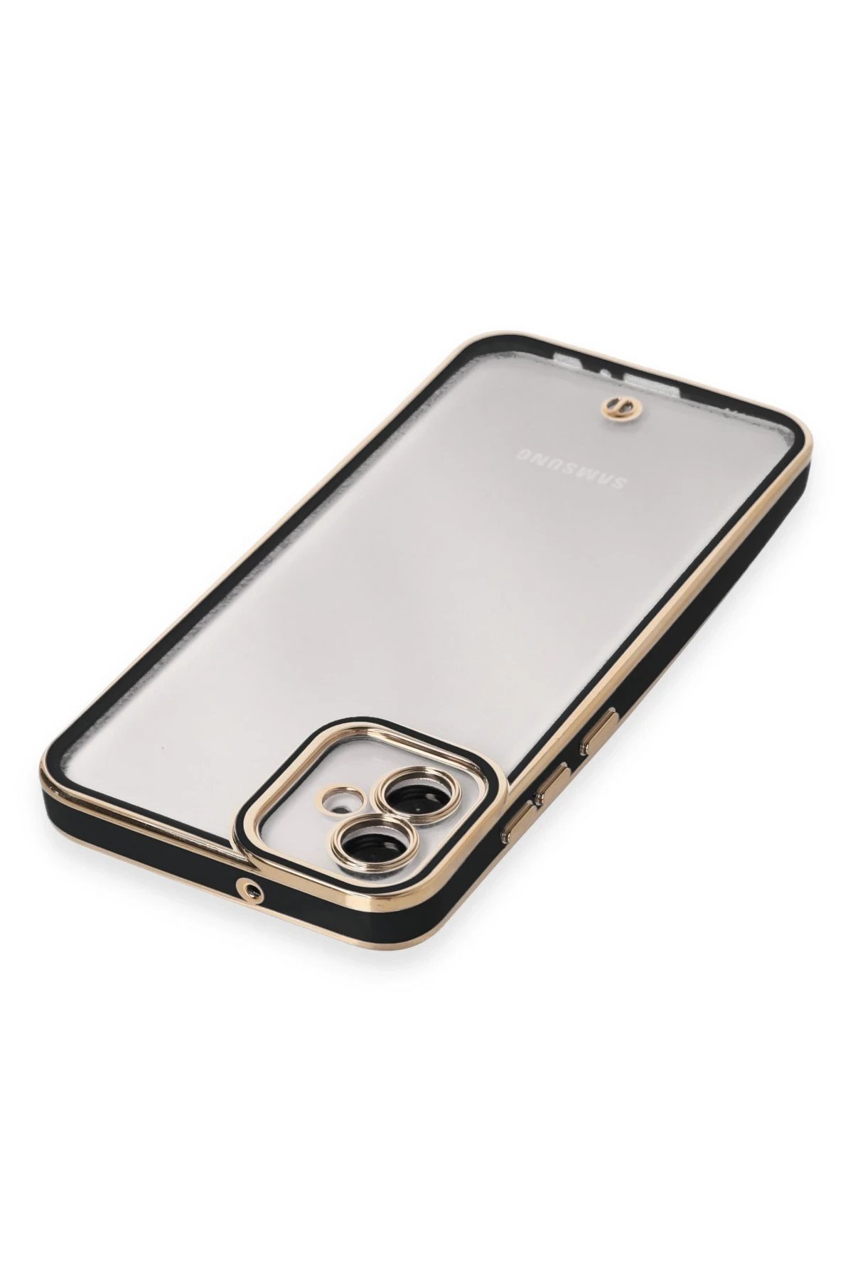 Newface Samsung Galaxy A04E Kılıf Liva Lens Silikon - Siyah