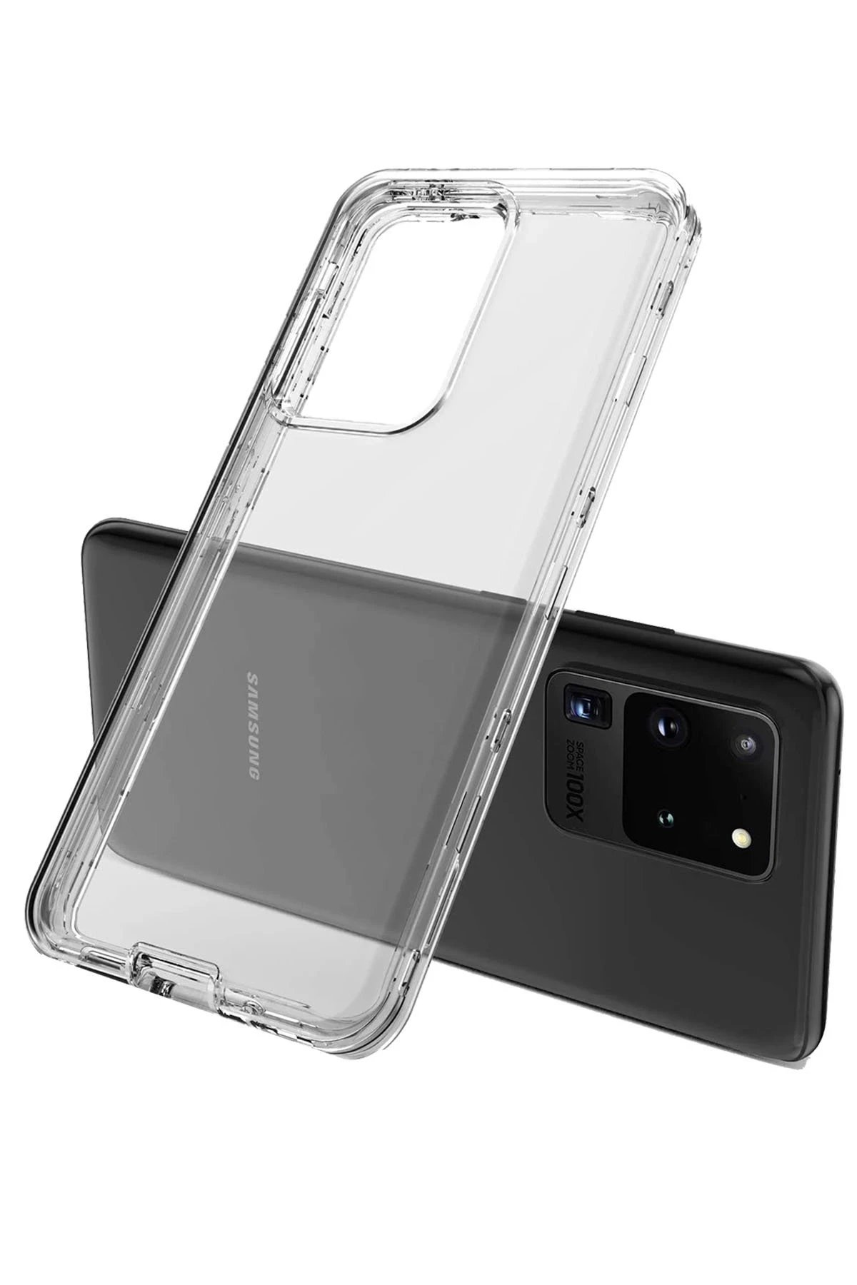 Newface Samsung Galaxy S20 Kılıf Lüx Şeffaf Silikon