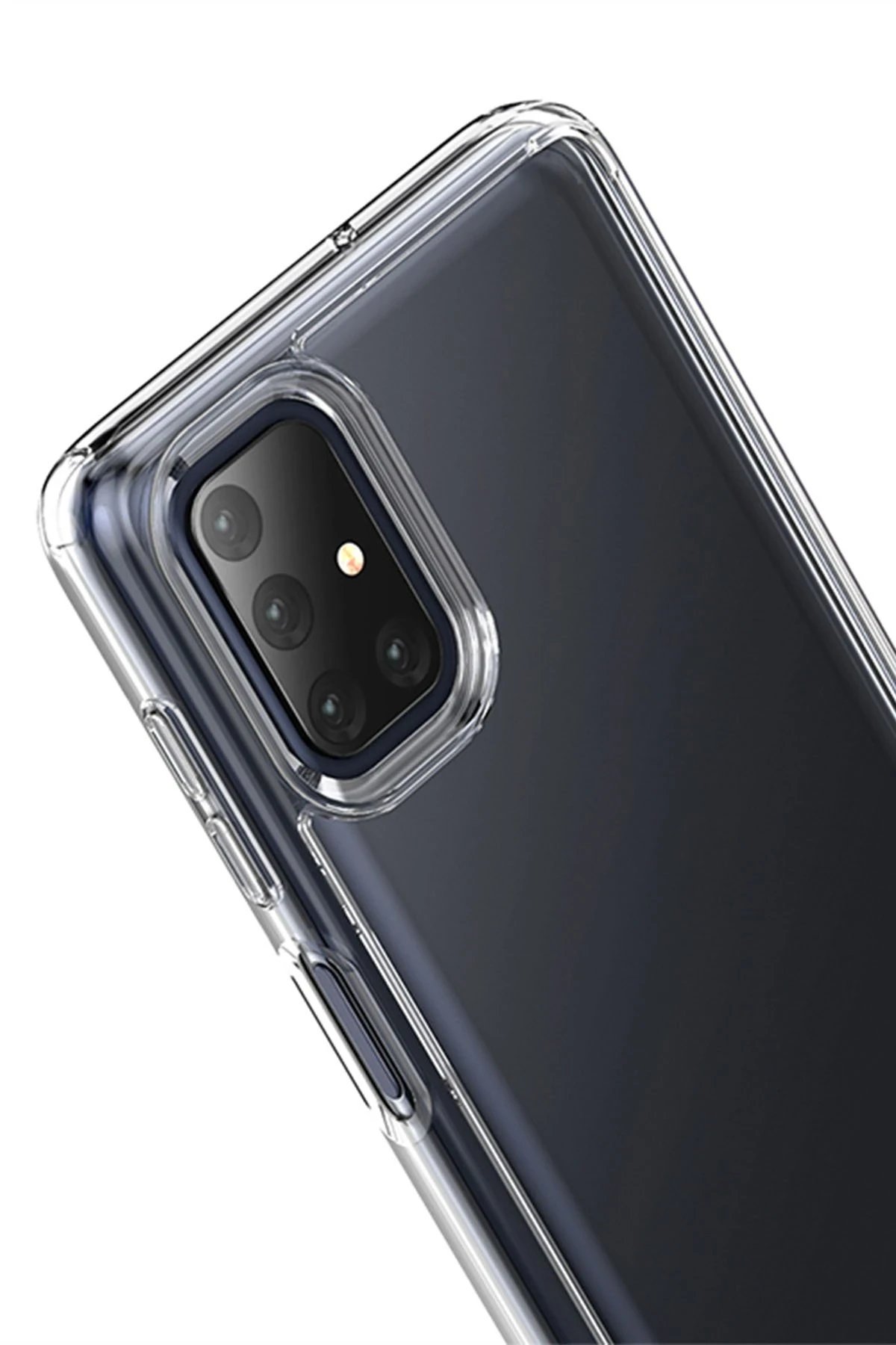 Newface Samsung Galaxy M51 Kılıf Lüx Şeffaf Silikon