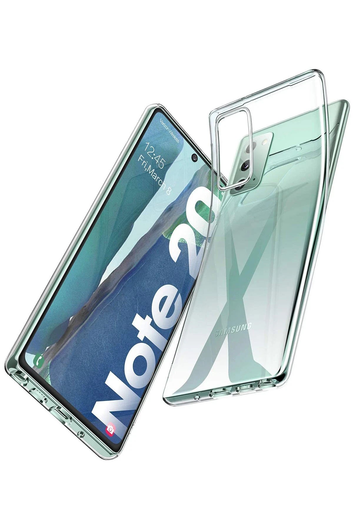 Newface Samsung Galaxy Note 20 Kılıf Lüx Şeffaf Silikon