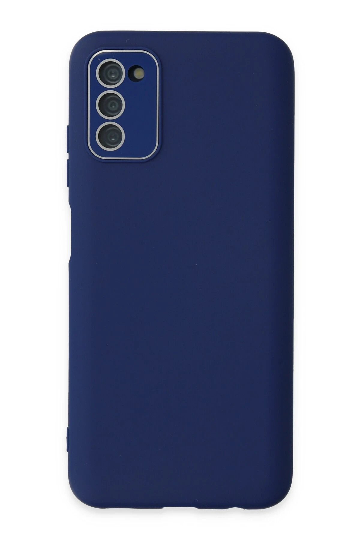 Newface Samsung Galaxy A03S Kılıf Lansman Glass Kapak - Sky Blue