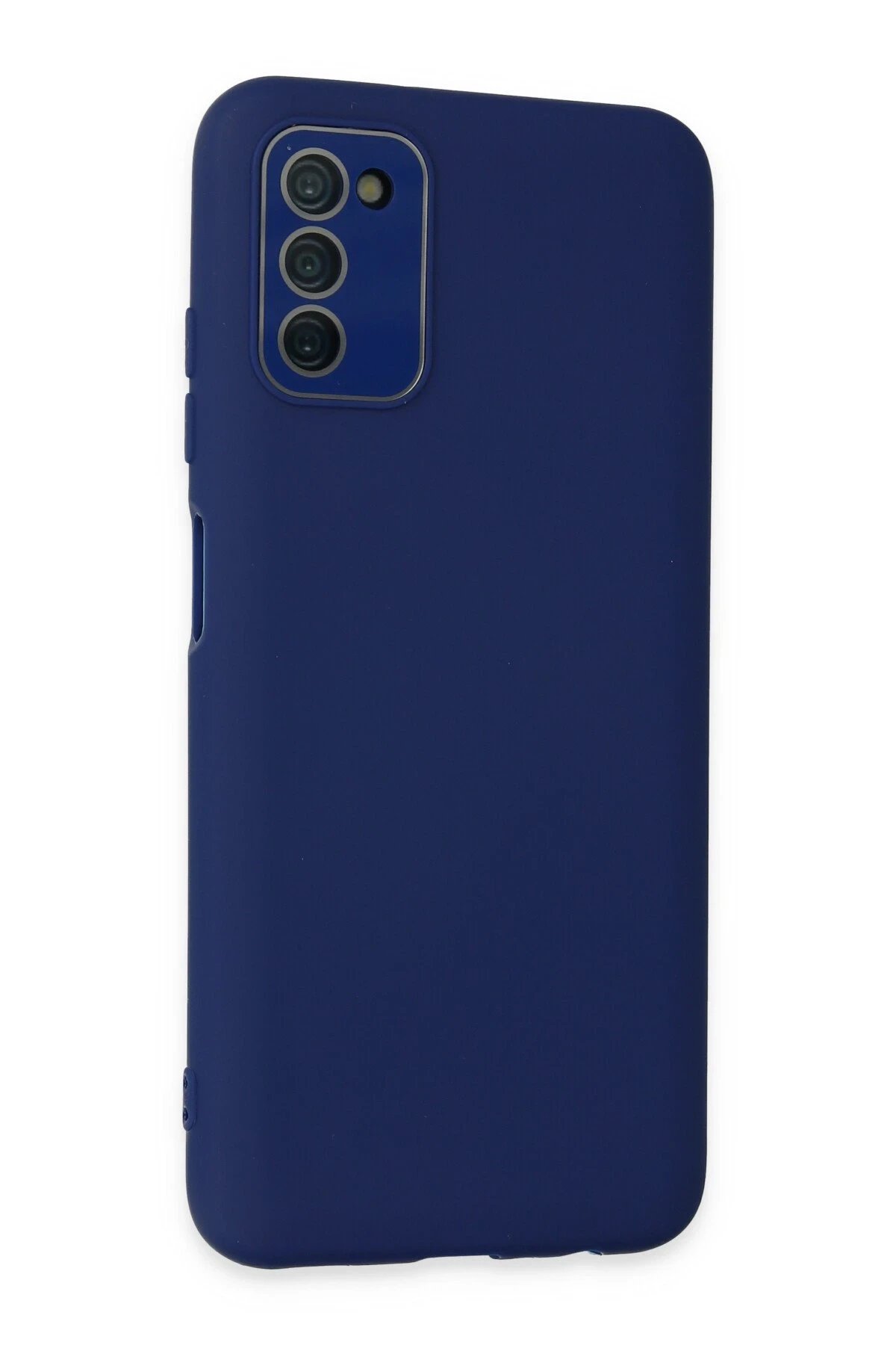 Newface Samsung Galaxy A03S Kılıf Lansman Glass Kapak - Sky Blue