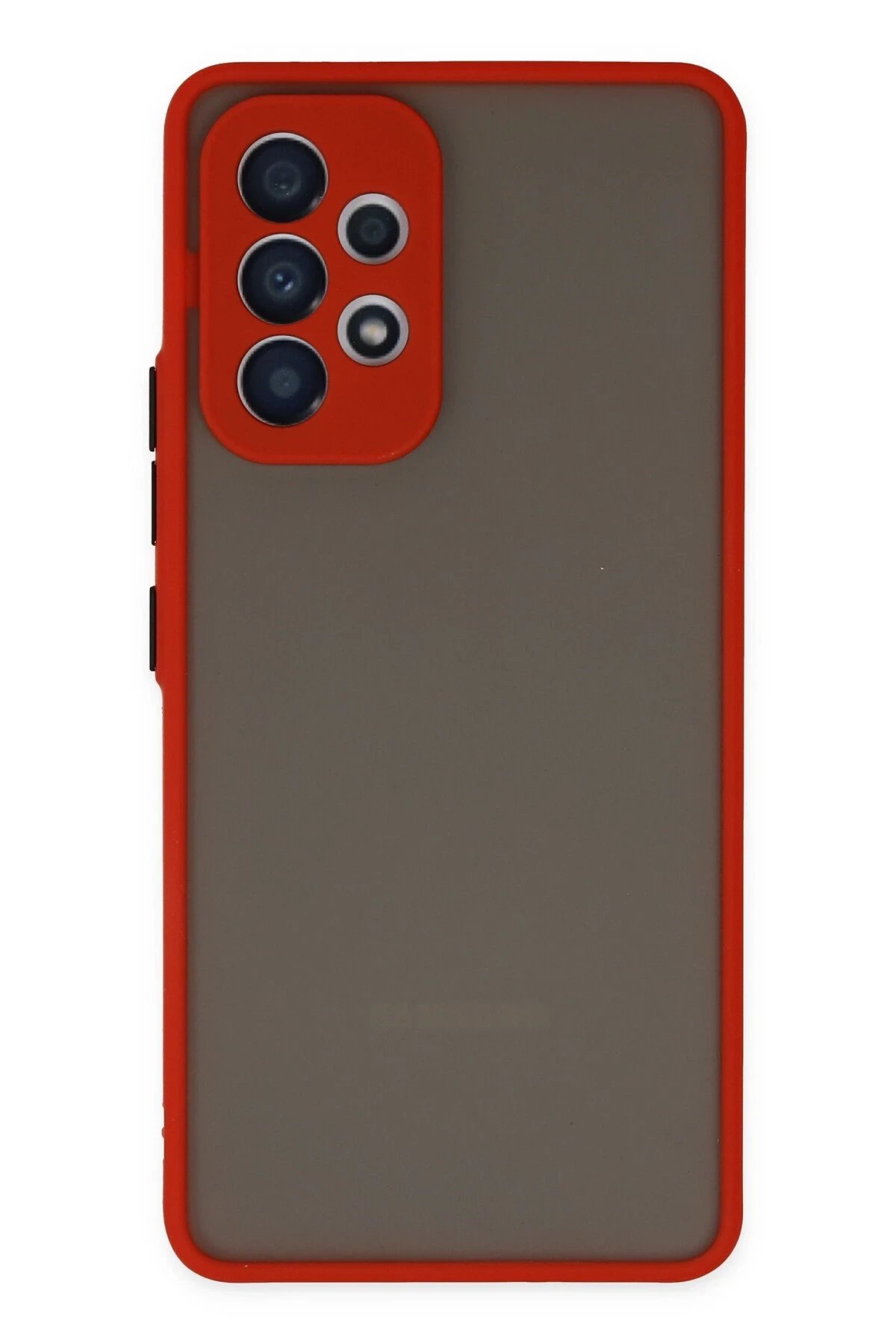 Newface Samsung Galaxy A23 4G Kılıf Montreal Silikon Kapak - Kırmızı