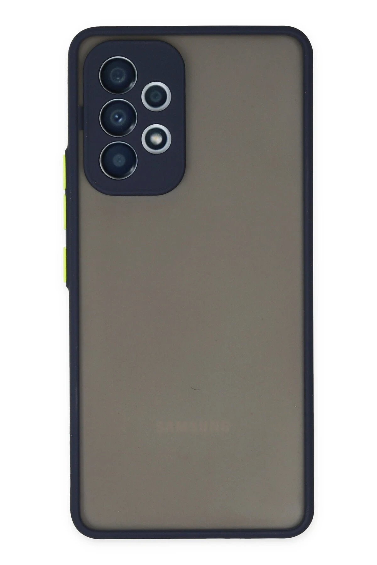 Newface Samsung Galaxy A53 5G Kılıf Montreal Silikon Kapak - Lacivert