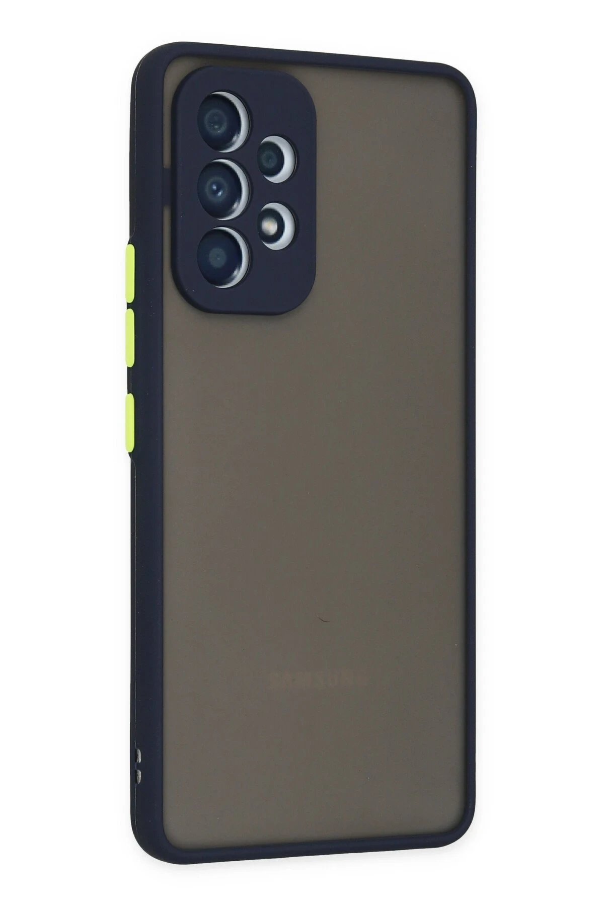 Newface Samsung Galaxy A53 5G Kılıf Montreal Silikon Kapak - Lacivert