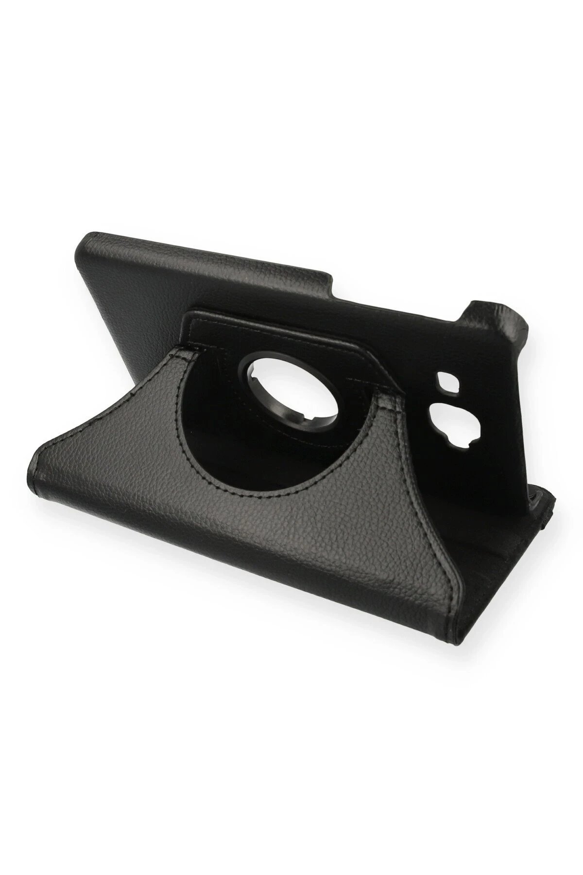 Newface Samsung Galaxy T280 Tab A 7 Kılıf 360 Tablet Deri Kılıf - Siyah