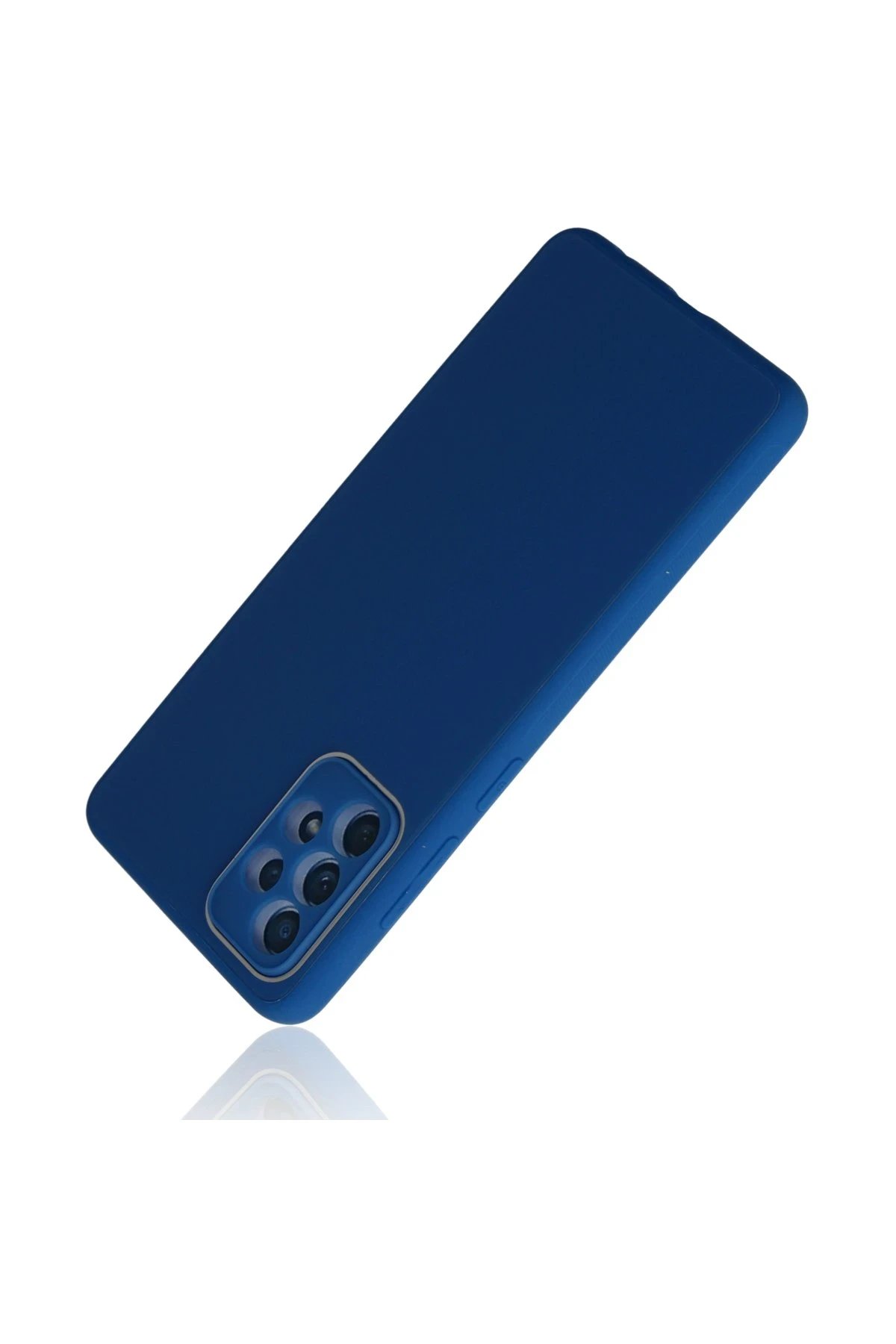 Newface Samsung Galaxy A53 5G Kılıf Glass Kapak - Mavi