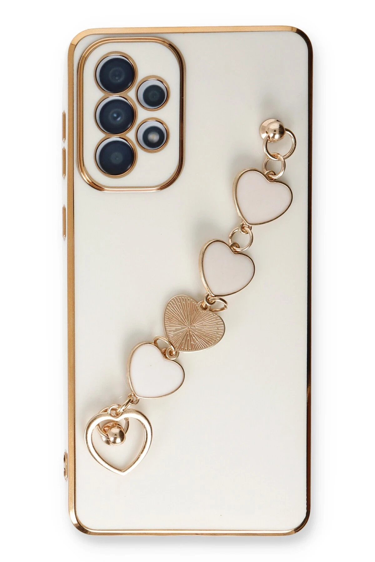 Newface Samsung Galaxy A33 5G Kılıf Esila Silikon - Beyaz