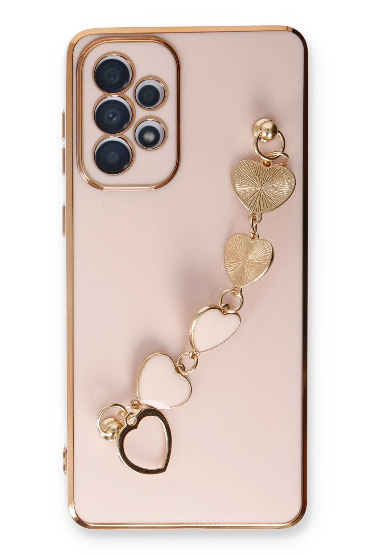 Newface Samsung Galaxy A33 5G Kılıf Esila Silikon - Pudra