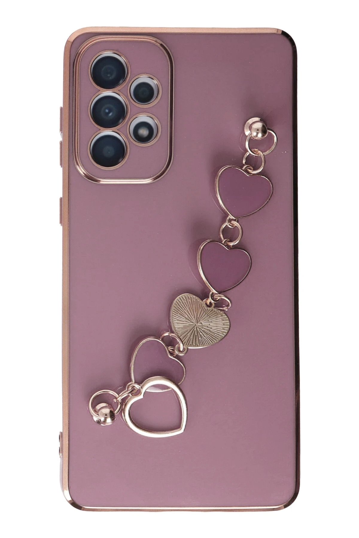 Newface Samsung Galaxy A33 5G Kılıf Esila Silikon - Mor