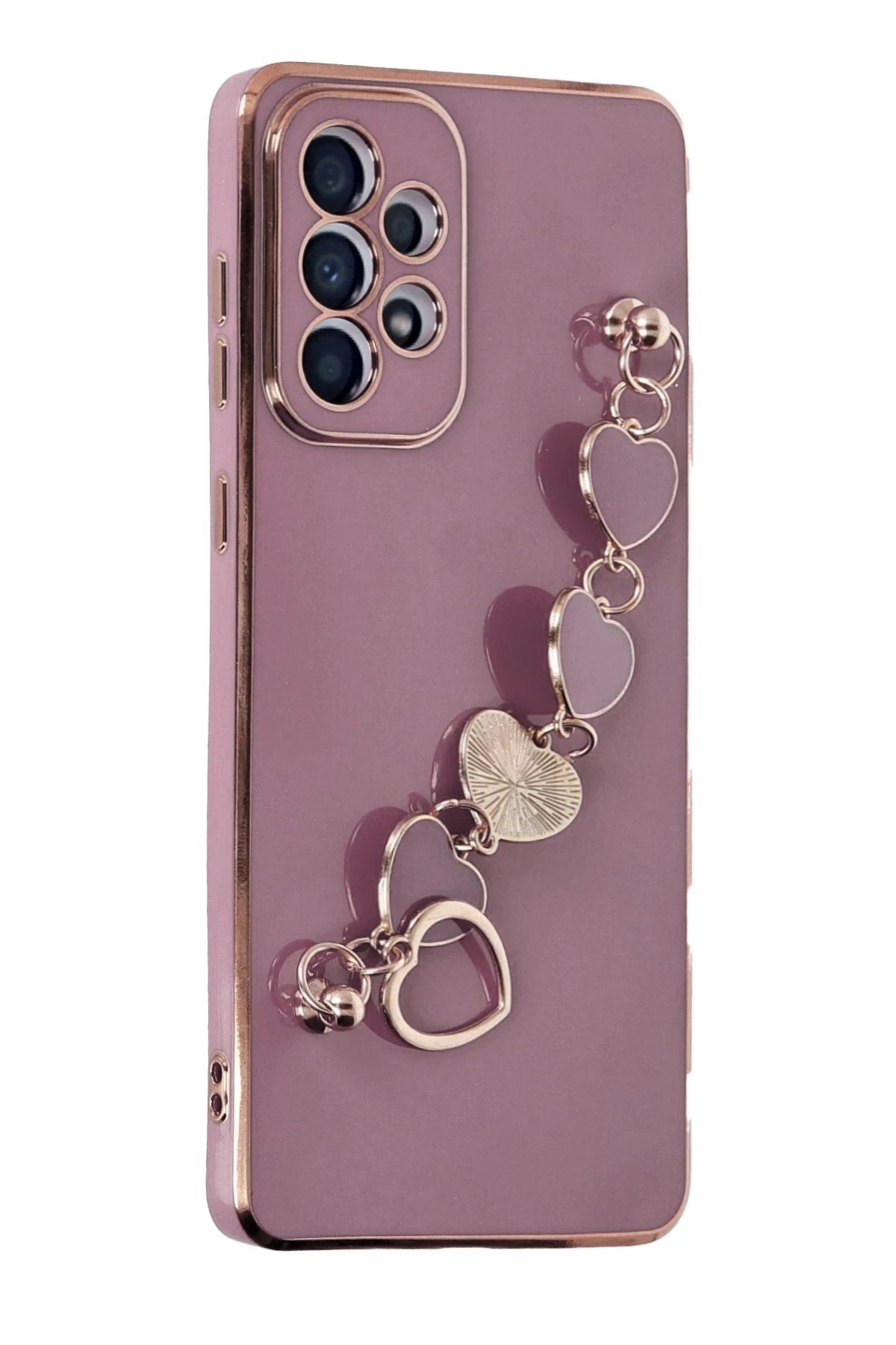 Newface Samsung Galaxy A33 5G Kılıf Esila Silikon - Mor