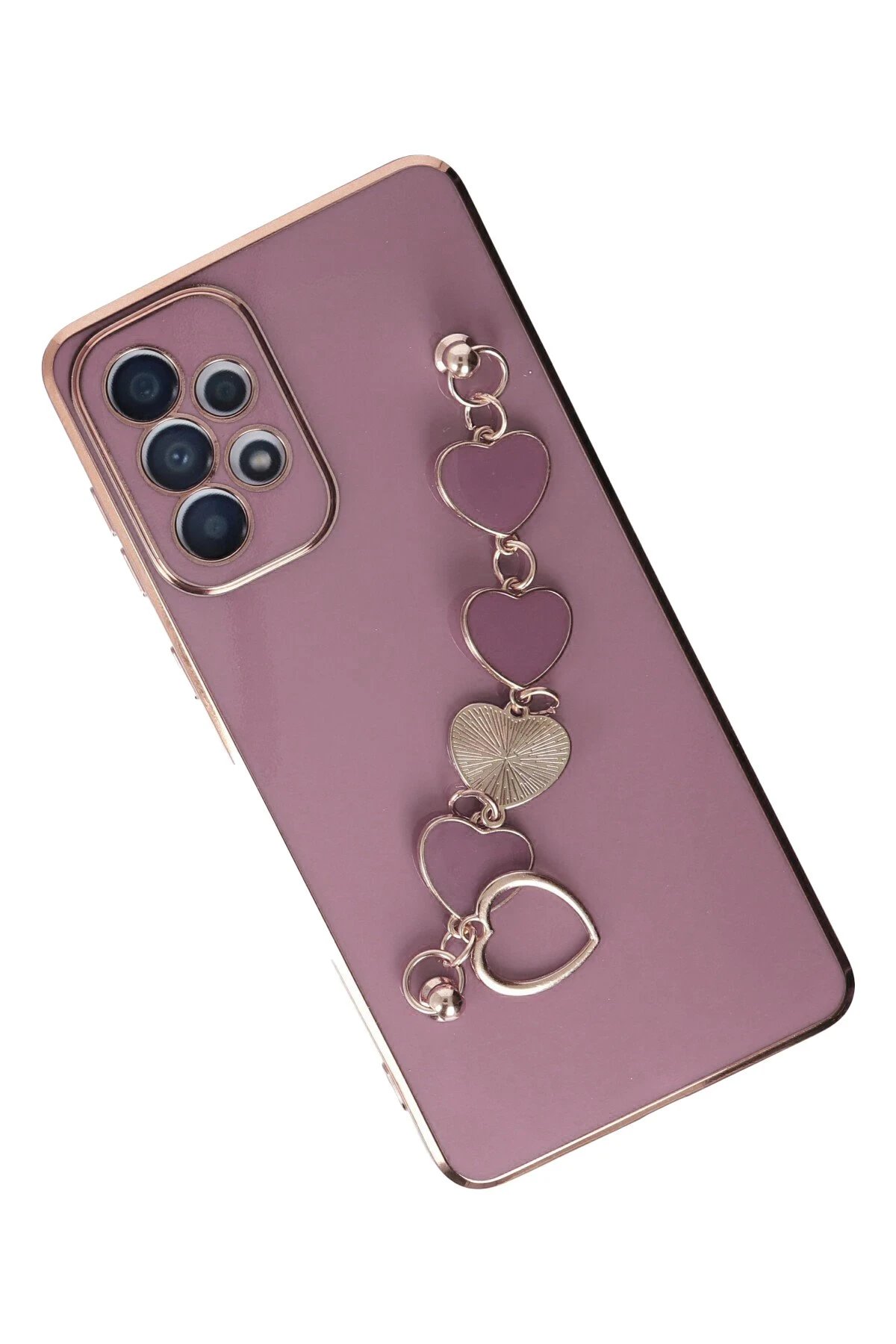 Newface Samsung Galaxy A33 5G Kılıf Esila Silikon - Mor