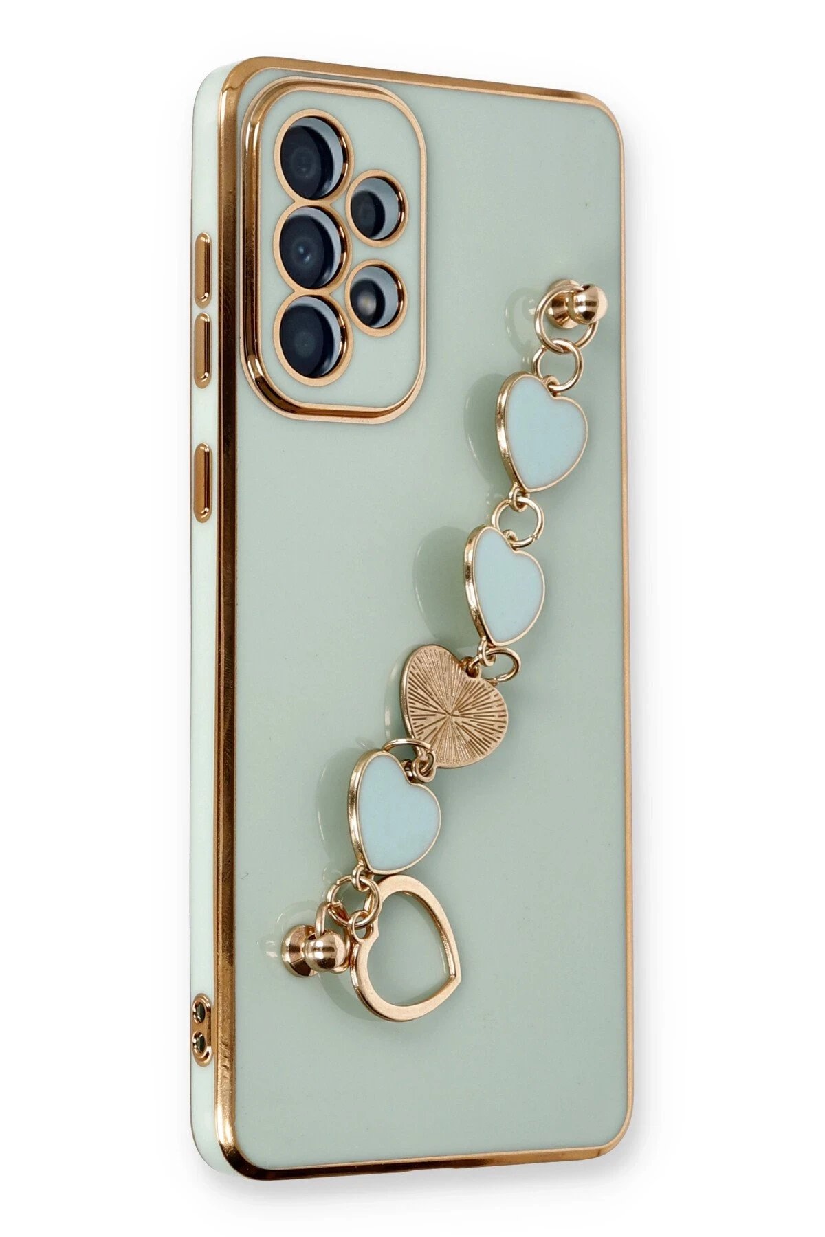 Newface Samsung Galaxy A53 5G Kılıf Esila Silikon - Su Yeşili