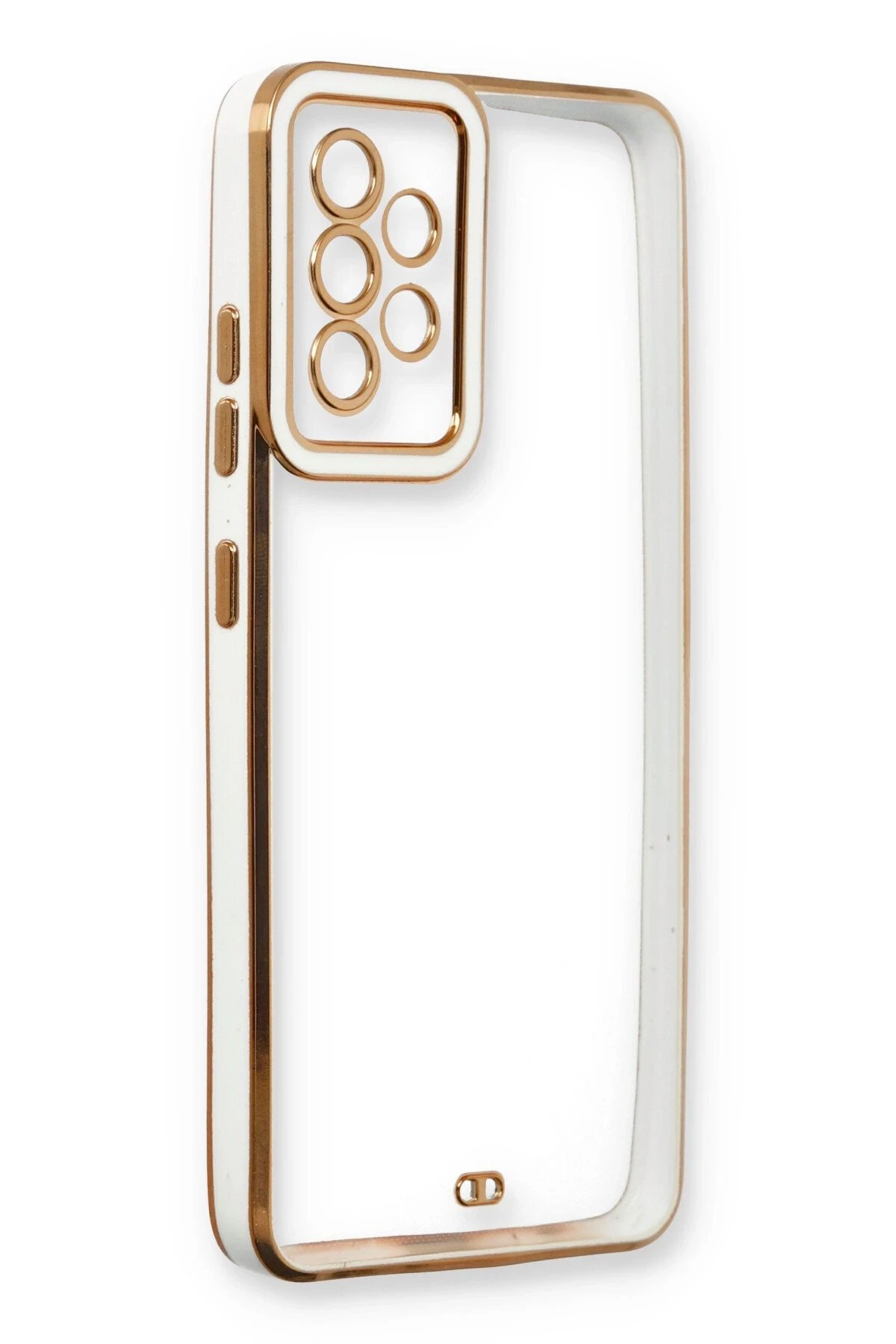 Newface Samsung Galaxy A53 5G Kılıf Liva Lens Silikon - Beyaz