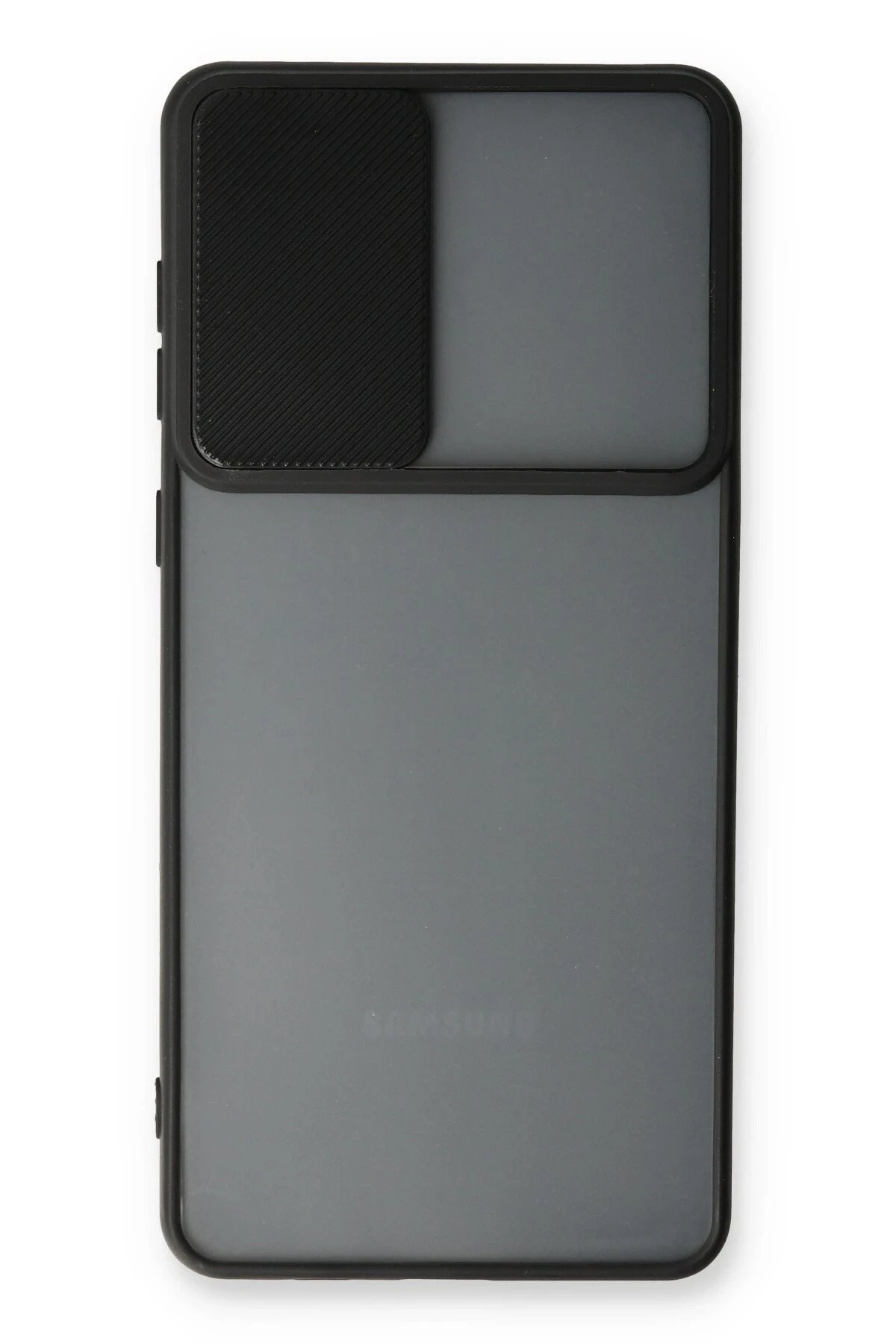 Newface Samsung Galaxy A53 5G Kılıf Palm Buzlu Kamera Sürgülü Silikon - Siyah