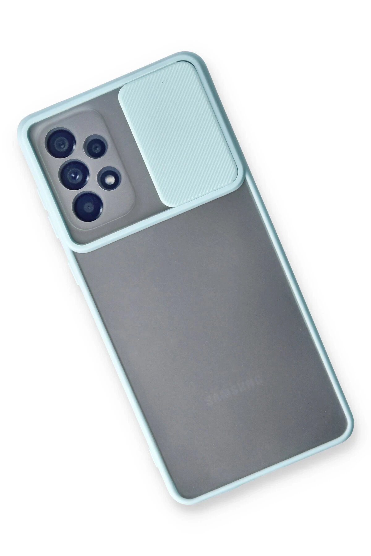 Newface Samsung Galaxy A53 5G Kılıf Palm Buzlu Kamera Sürgülü Silikon uaz