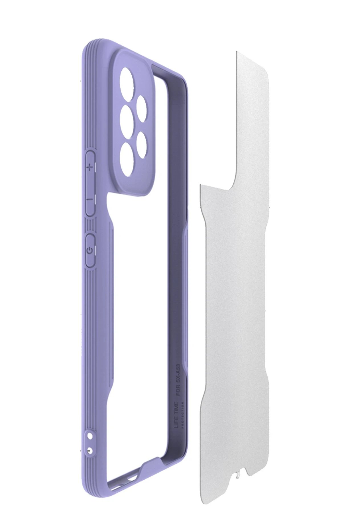 Newface Samsung Galaxy A33 5G Kılıf Platin Silikon - Siyah