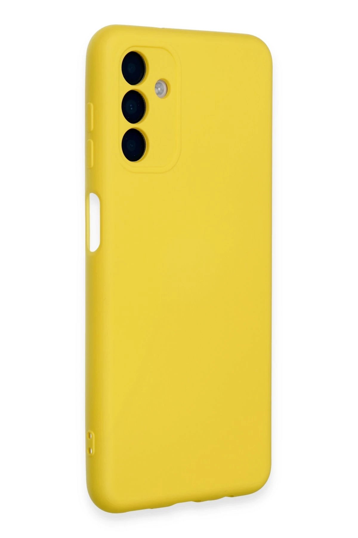 Newface Samsung Galaxy A24 4G Kılıf Nano içi Kadife Silikon - Sarı