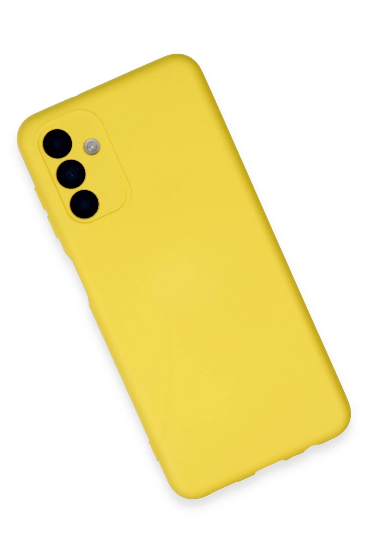 Newface Samsung Galaxy A24 4G Kılıf Nano içi Kadife Silikon - Sarı