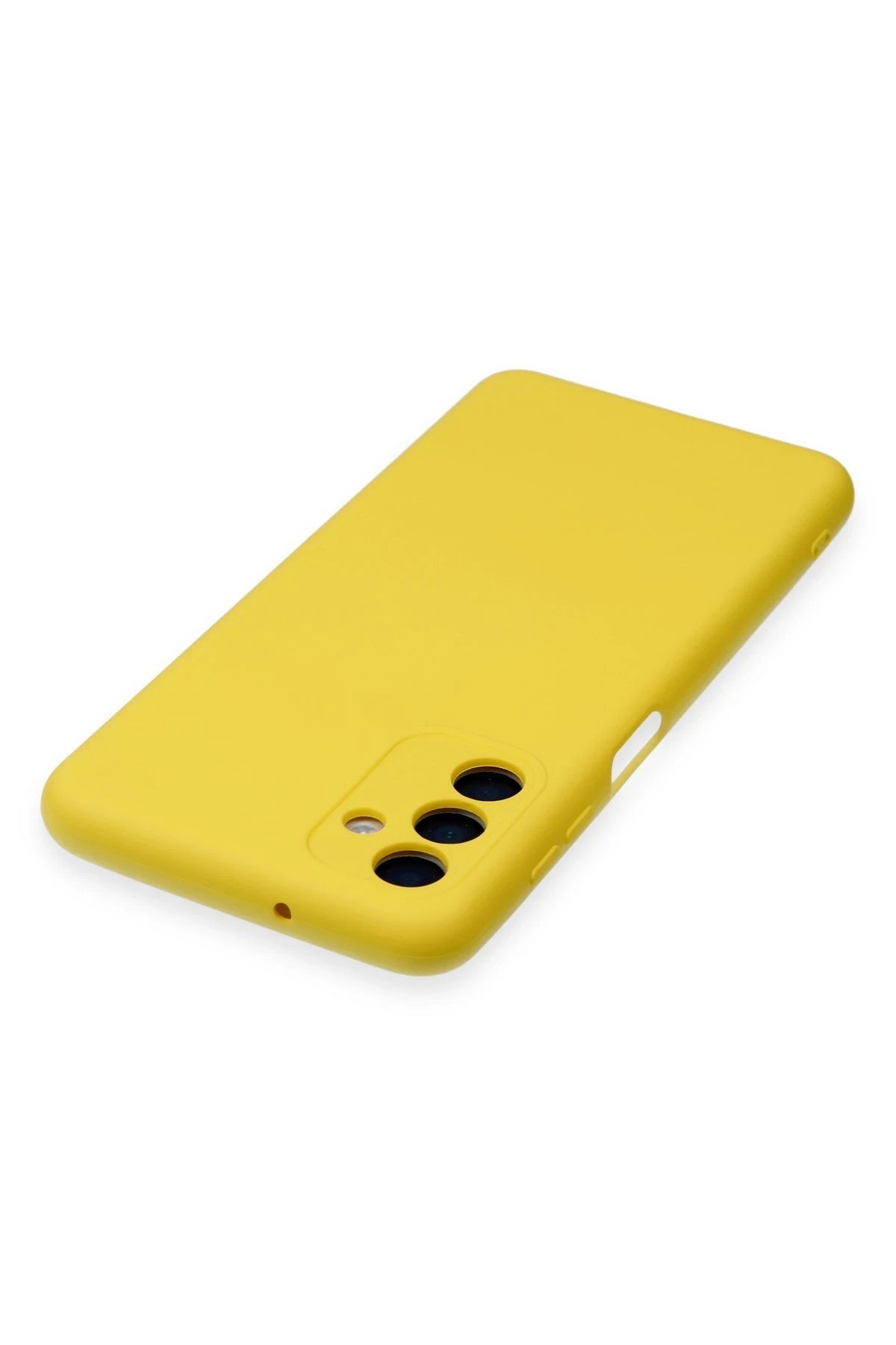 Newface Samsung Galaxy A24 4G Kılıf Nano içi Kadife Silikon - Sarı